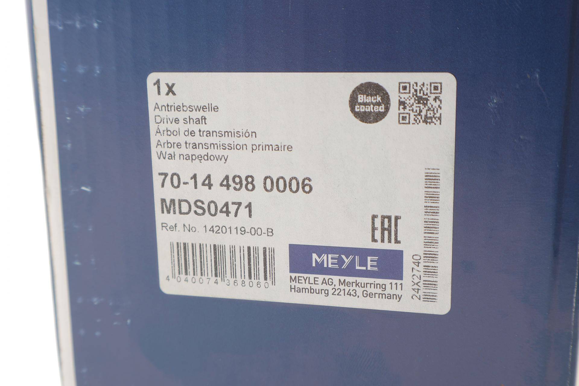 Піввісь (передня) Tesla Model S 14-/Model X 15- (R) (30x25/908)