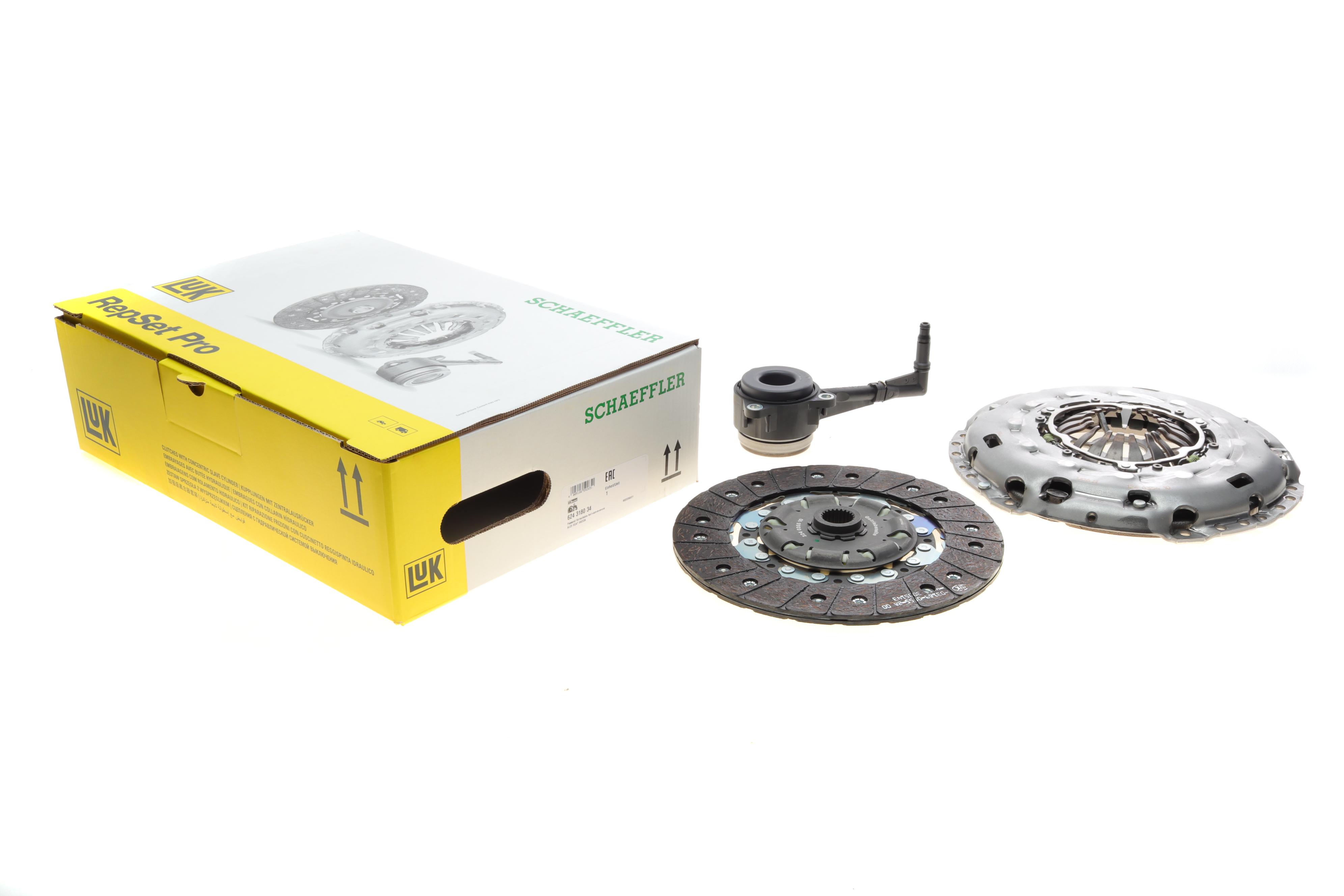 Комплект зчеплення VW Caddy III 2.0TDI 08-15  (для маховика LuK)