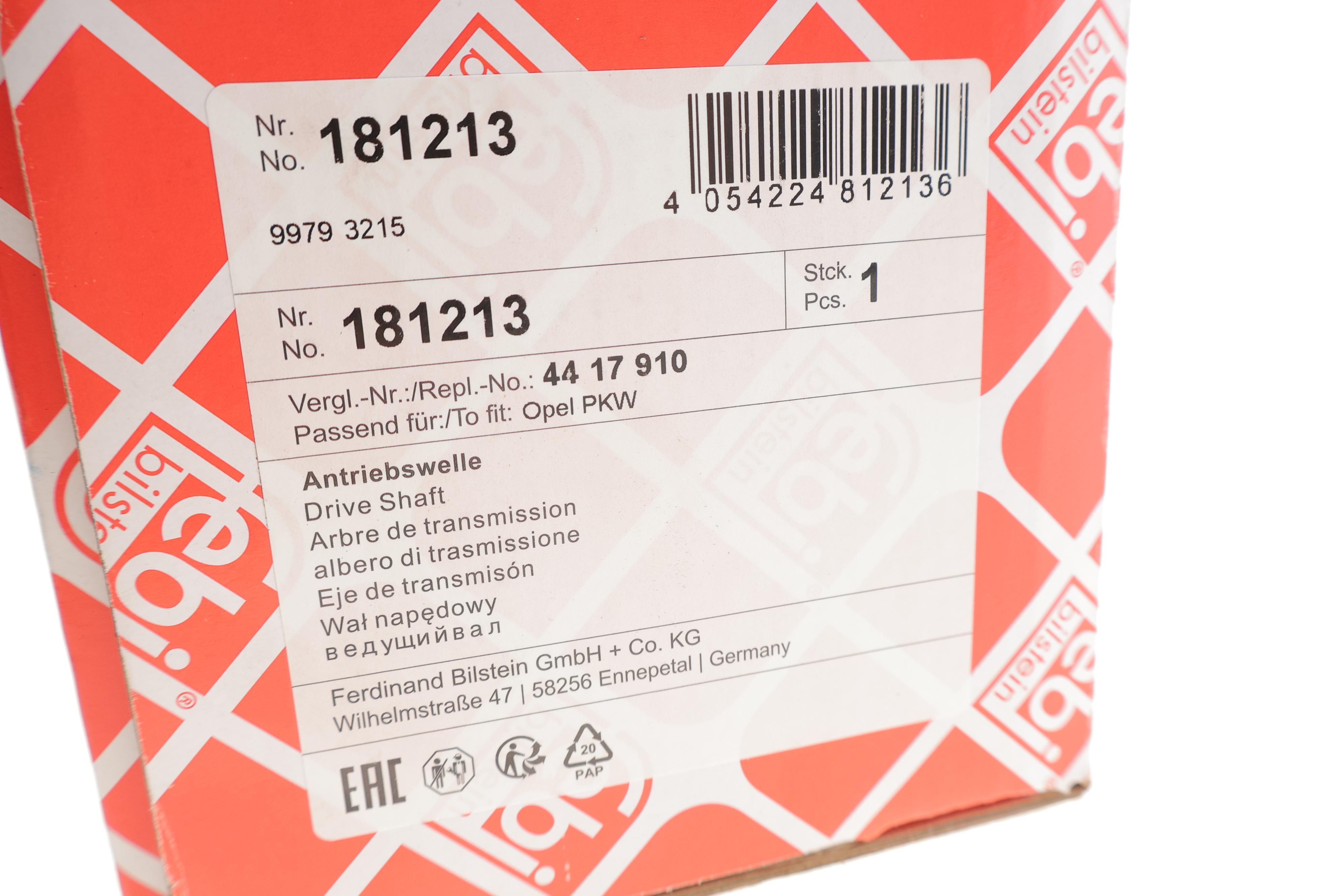 Піввісь (передня) Renault Trafic/Opel Vivaro 2.0 16V/1.9-2.0 dCi 01- (R) (27x39x1017)