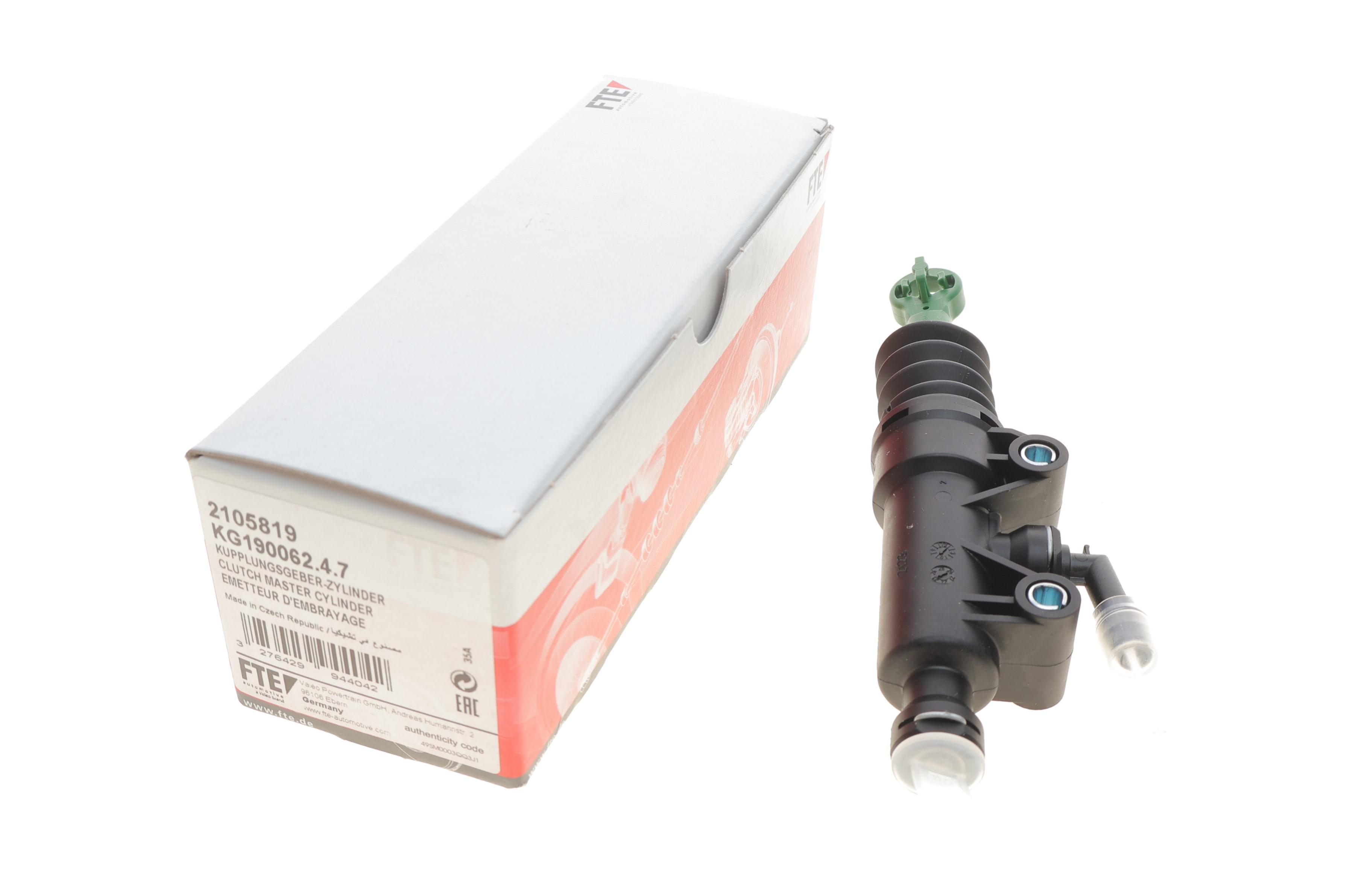 Циліндр зчеплення (головний) Fiat Scudo/Peugeot Expert 07- (d=19.05mm) = KG190062.4.7