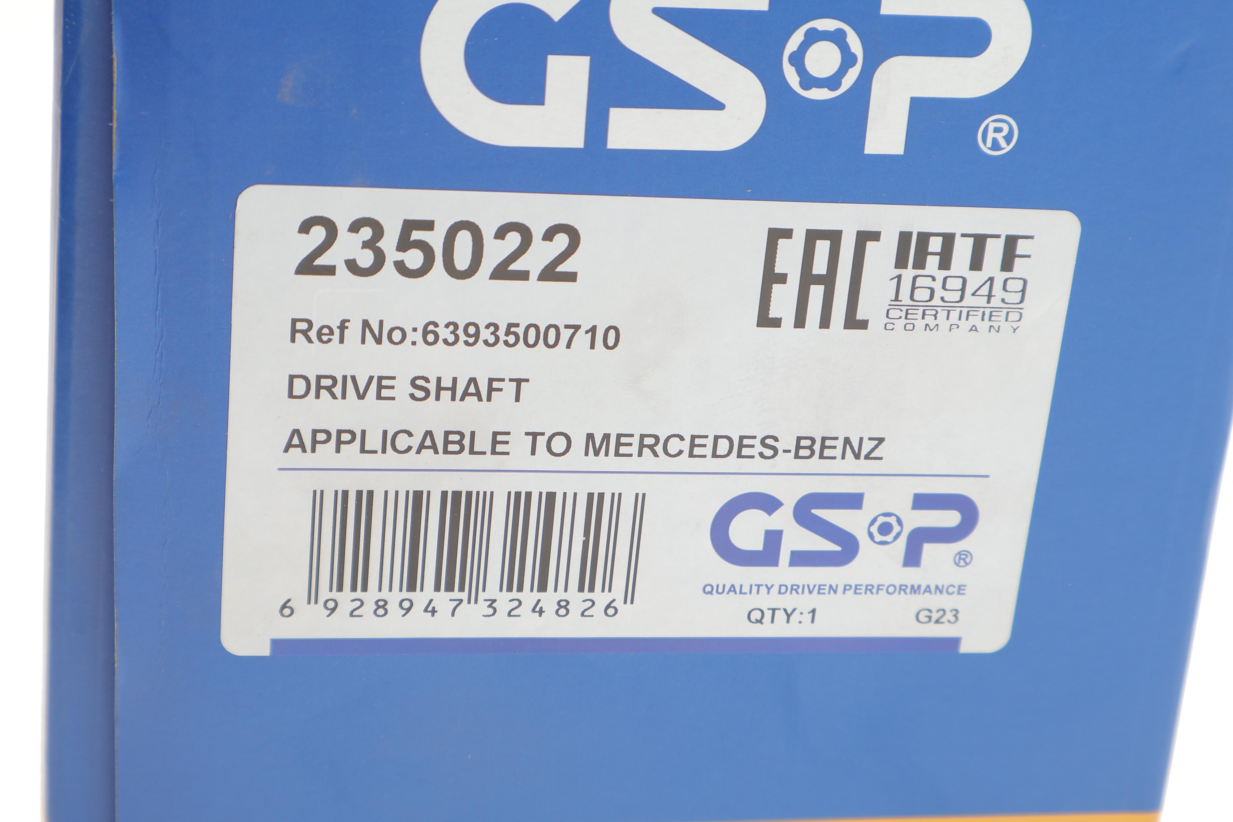 Піввісь (задня) MB Vito/Viano (W639) 03- (30x26x849)