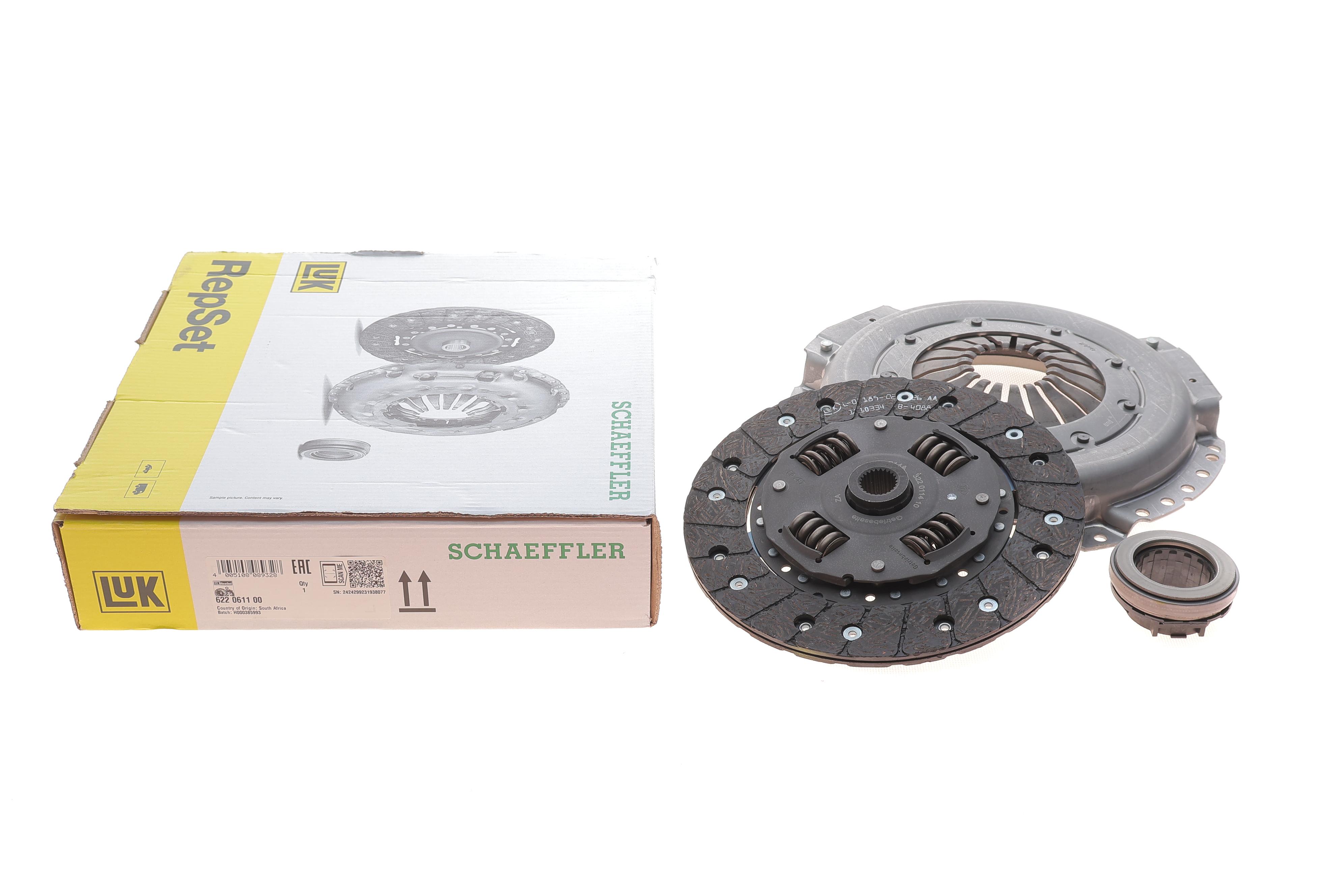 Комплект зчеплення Opel Vectra A 1.8i/2.0i (J89), 04/88 - 12/95