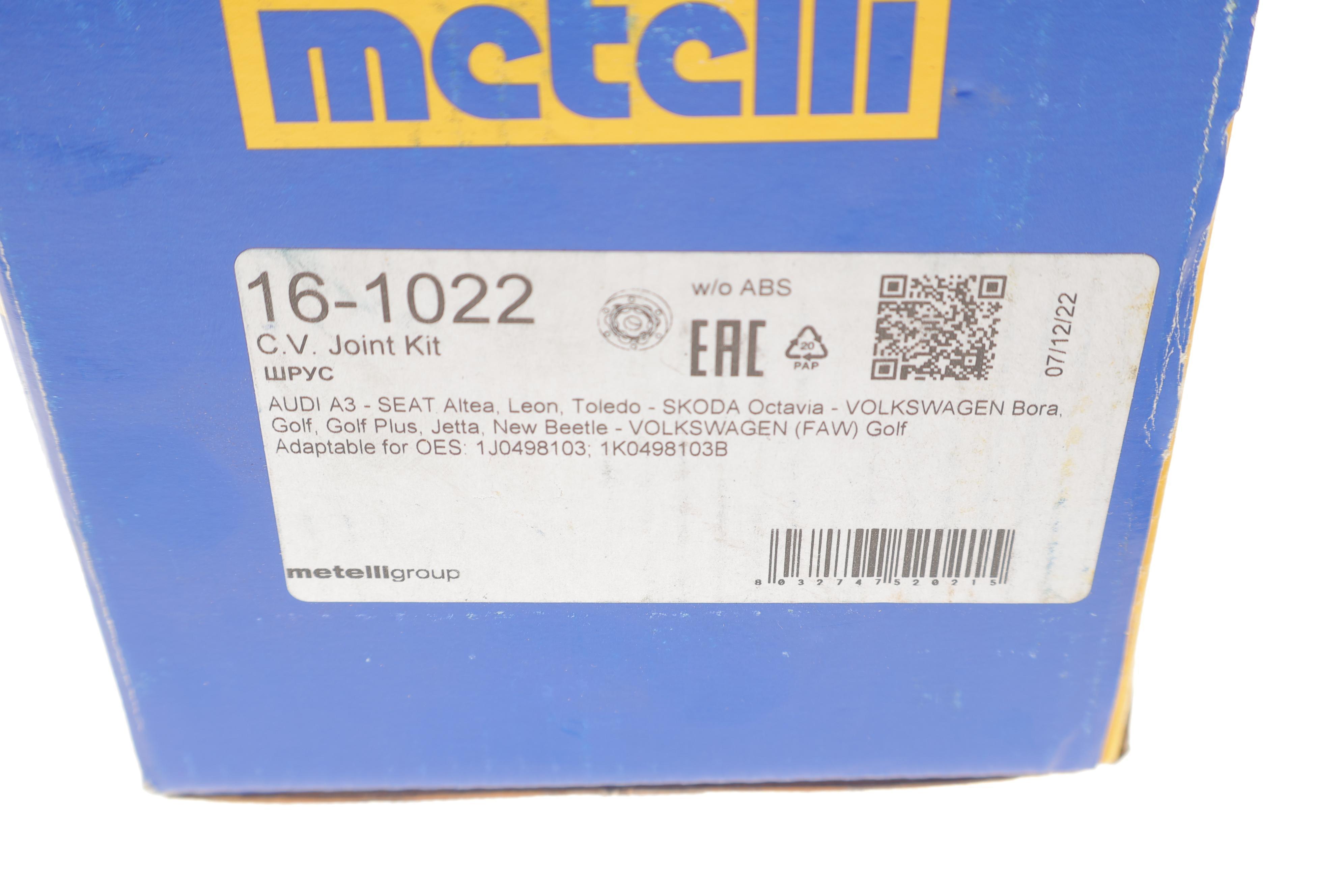 ШРКШ (внутрішній) Audi A3 96-03/Seat Leon/Toledo 98-06/Skoda Octavia 96-10/VW Golf 97-13 (33z/94mm)