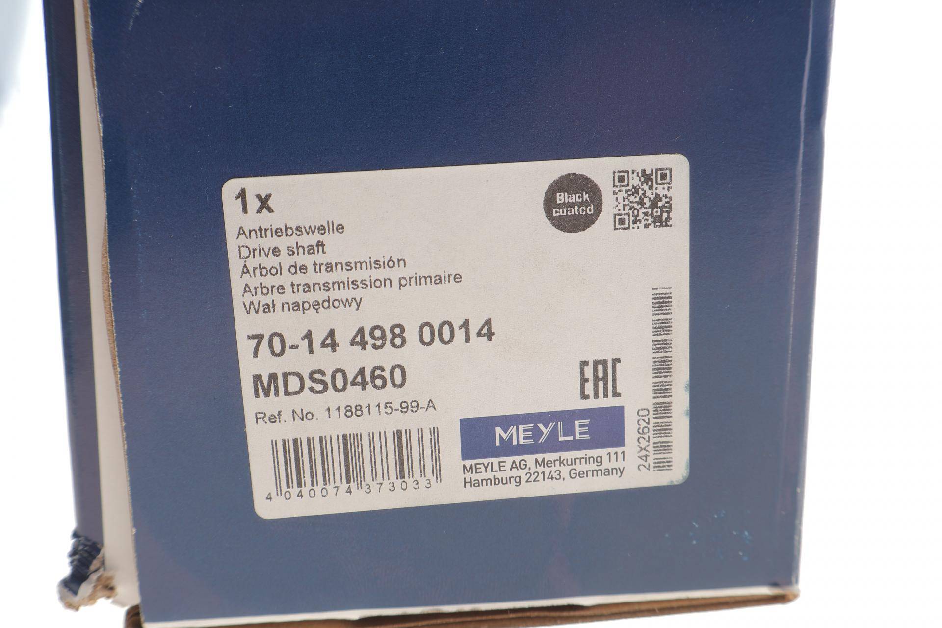 Піввісь (передня) Tesla Model Y EV 19- (30x29/834)