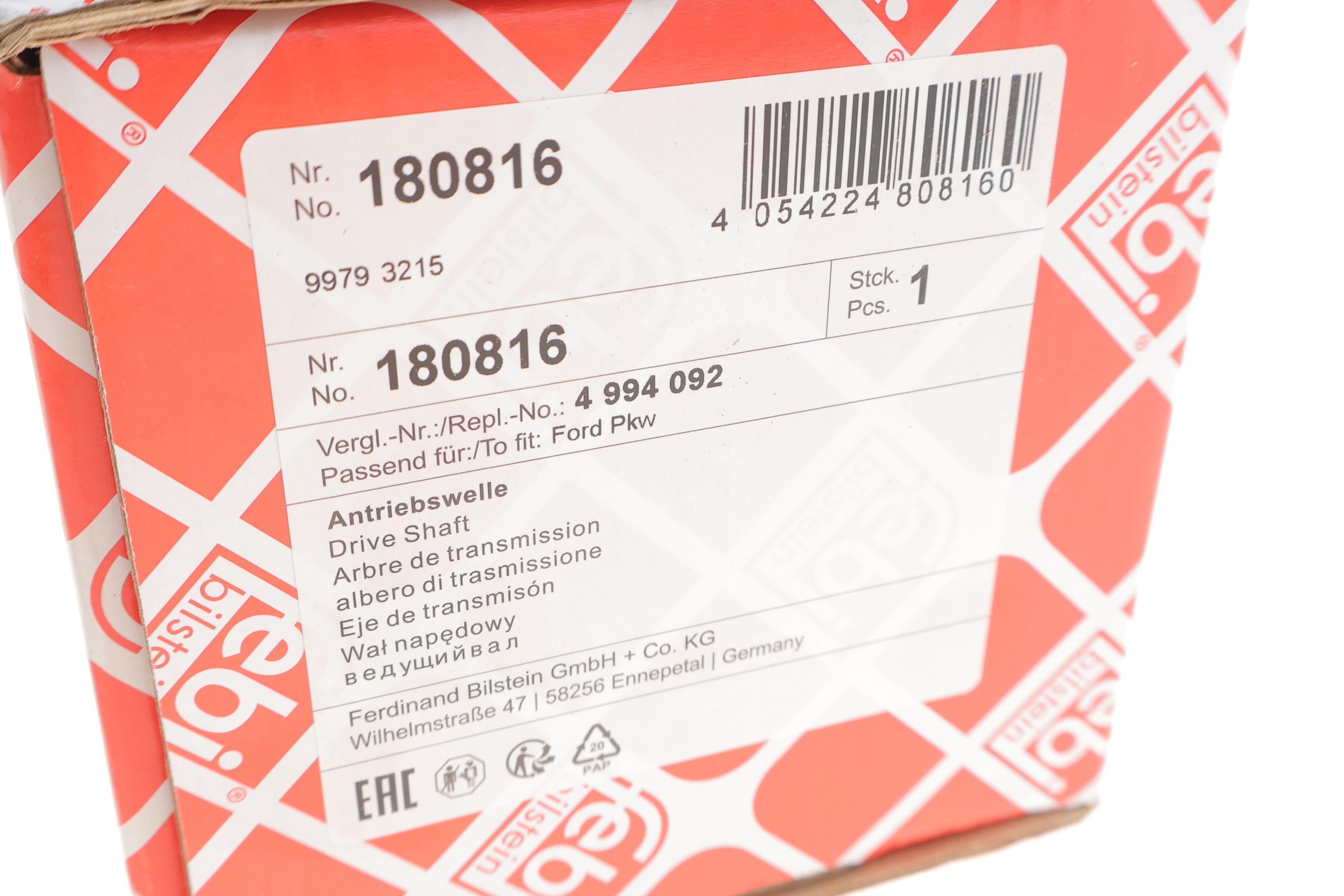 Піввісь (передня) Ford Connect 02-13 (R) (25x26x960)