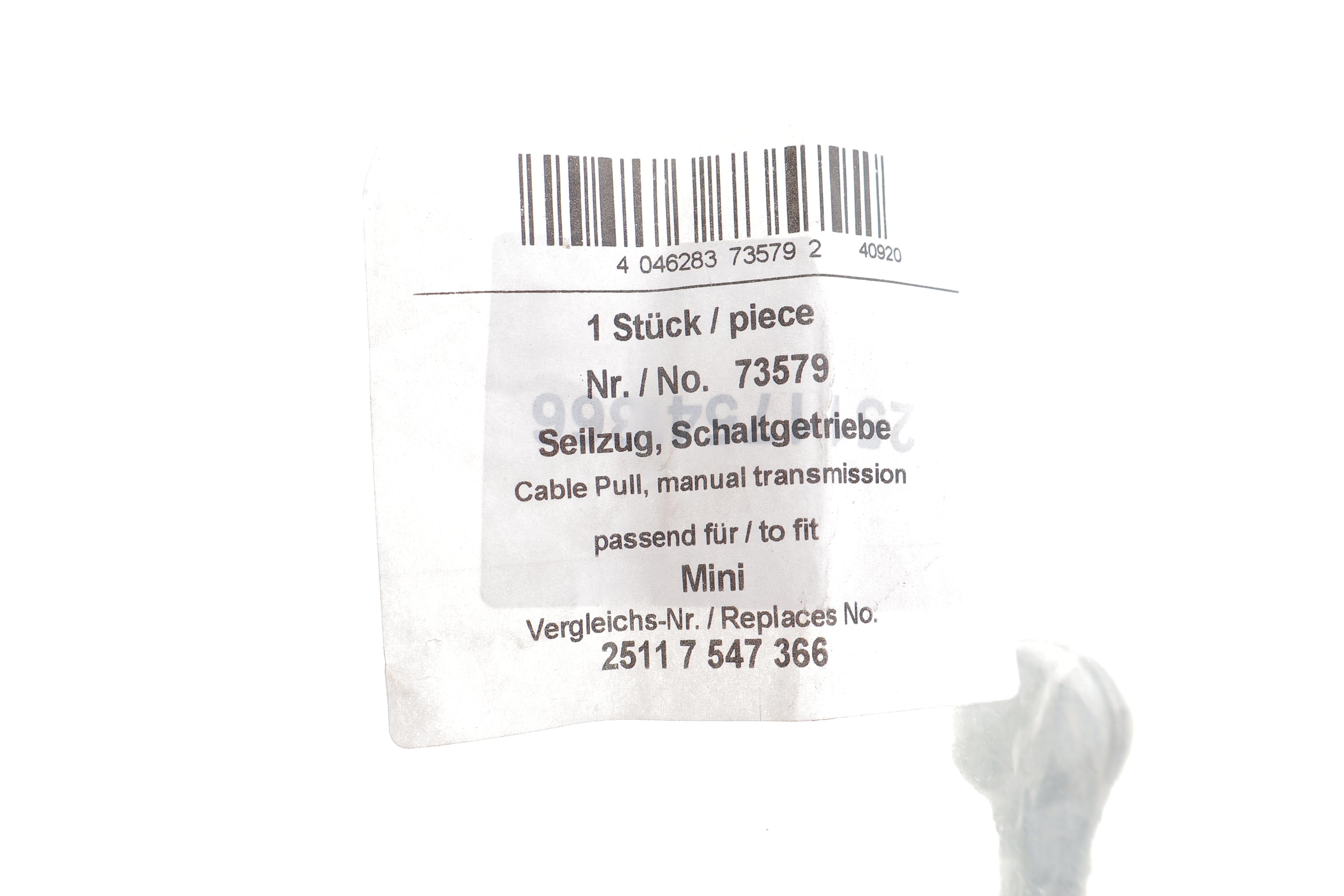 Трос куліси Mini (R50/R53) 01-06