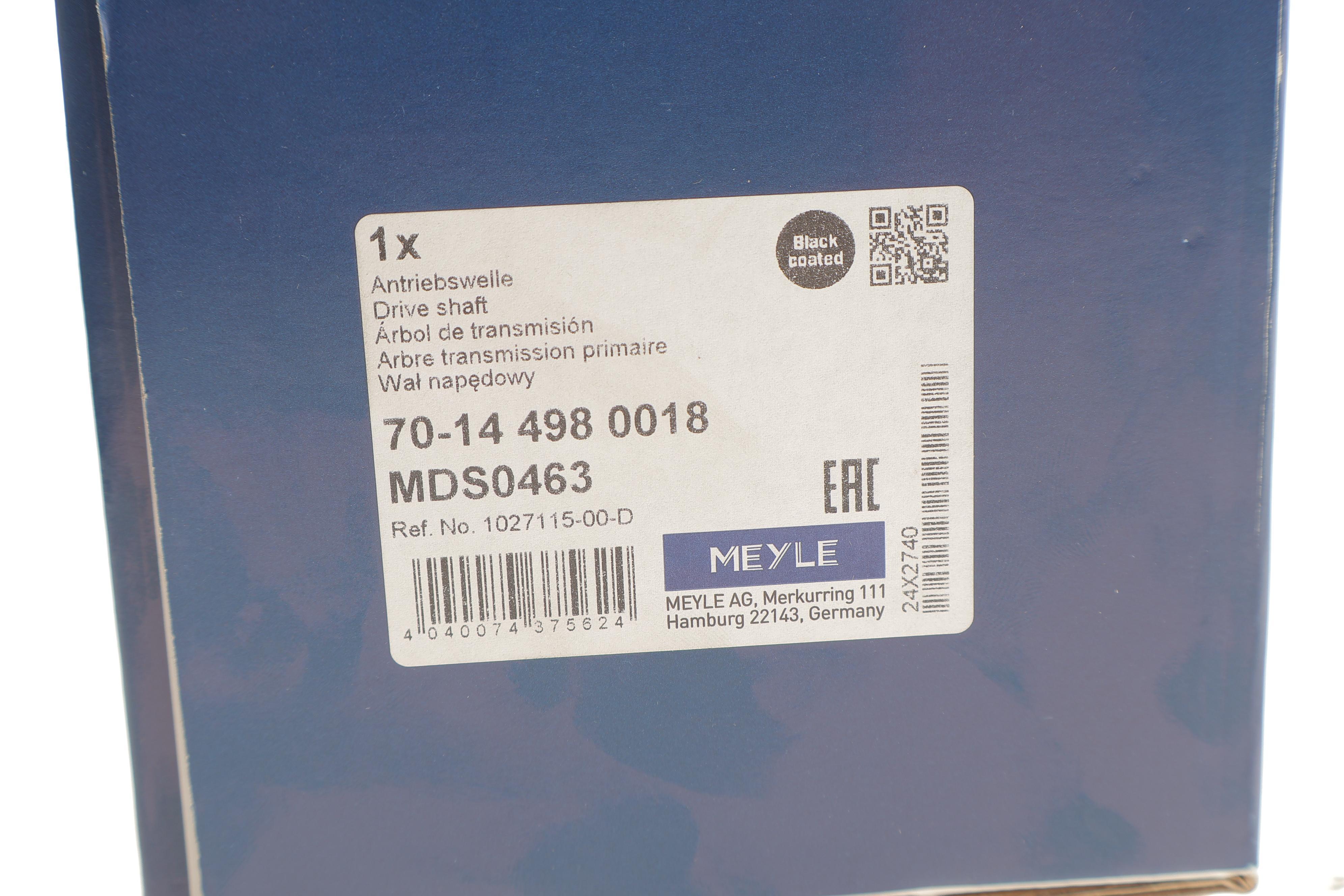 Піввісь (передня) Tesla Model X 15- (R) (30x27zx735