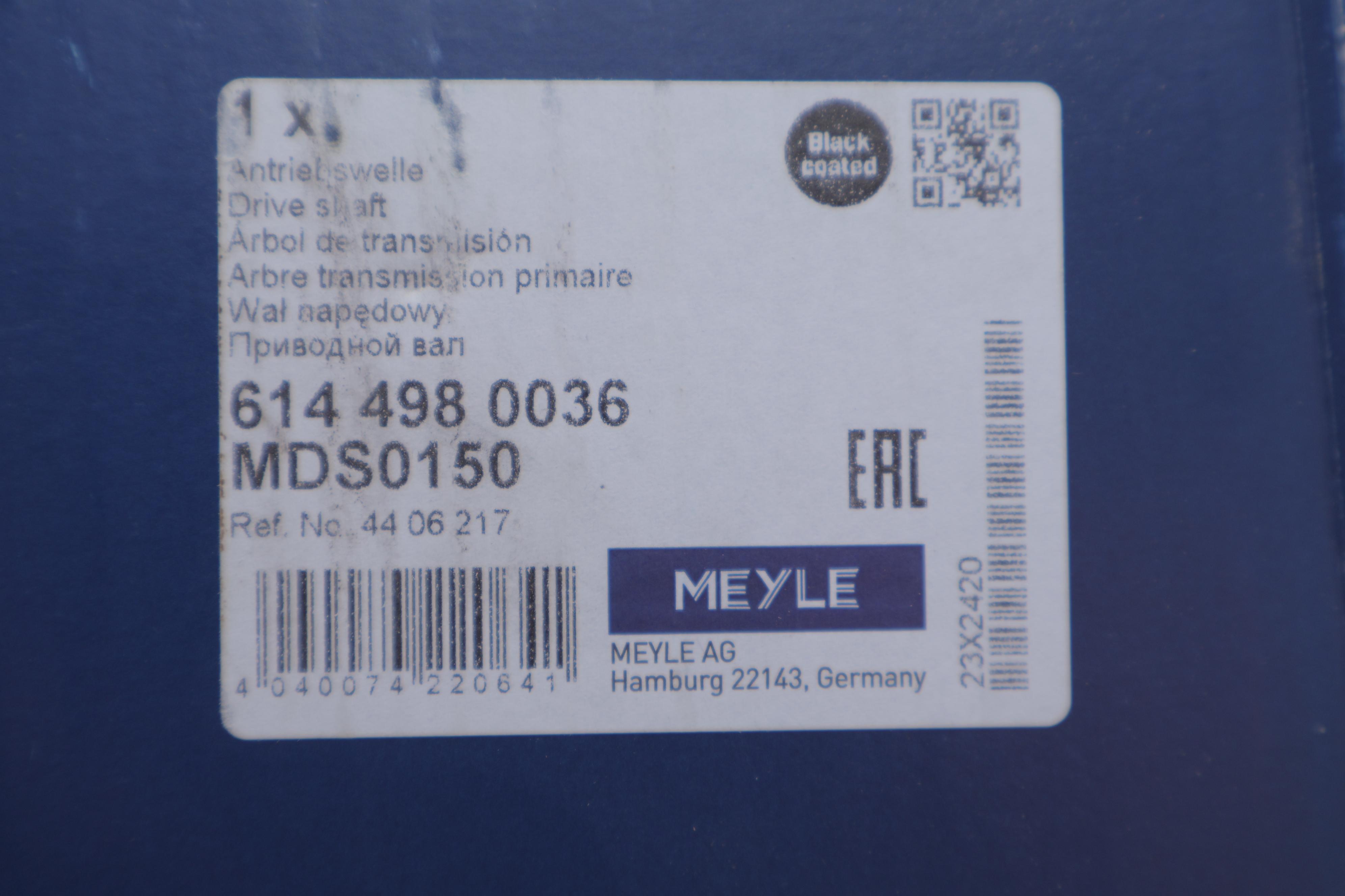 Піввісь Renault Trafic1.9dCi (R) (27x39x1020)