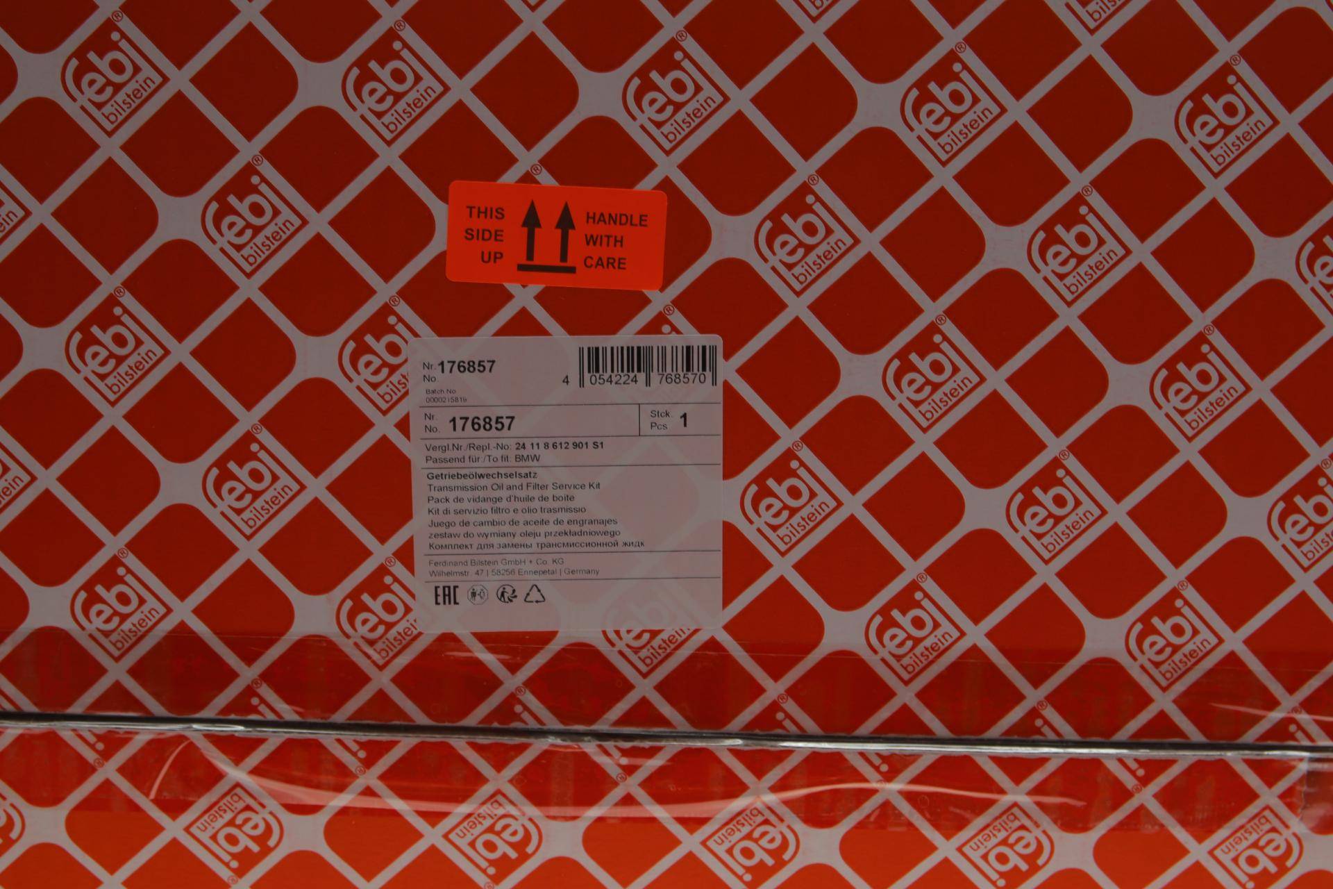 Комплект для заміни оливи АКПП BMW 3 (F30)/5 (F10)/7 (G11) 10- (+олива) N20/N47/N55/N57