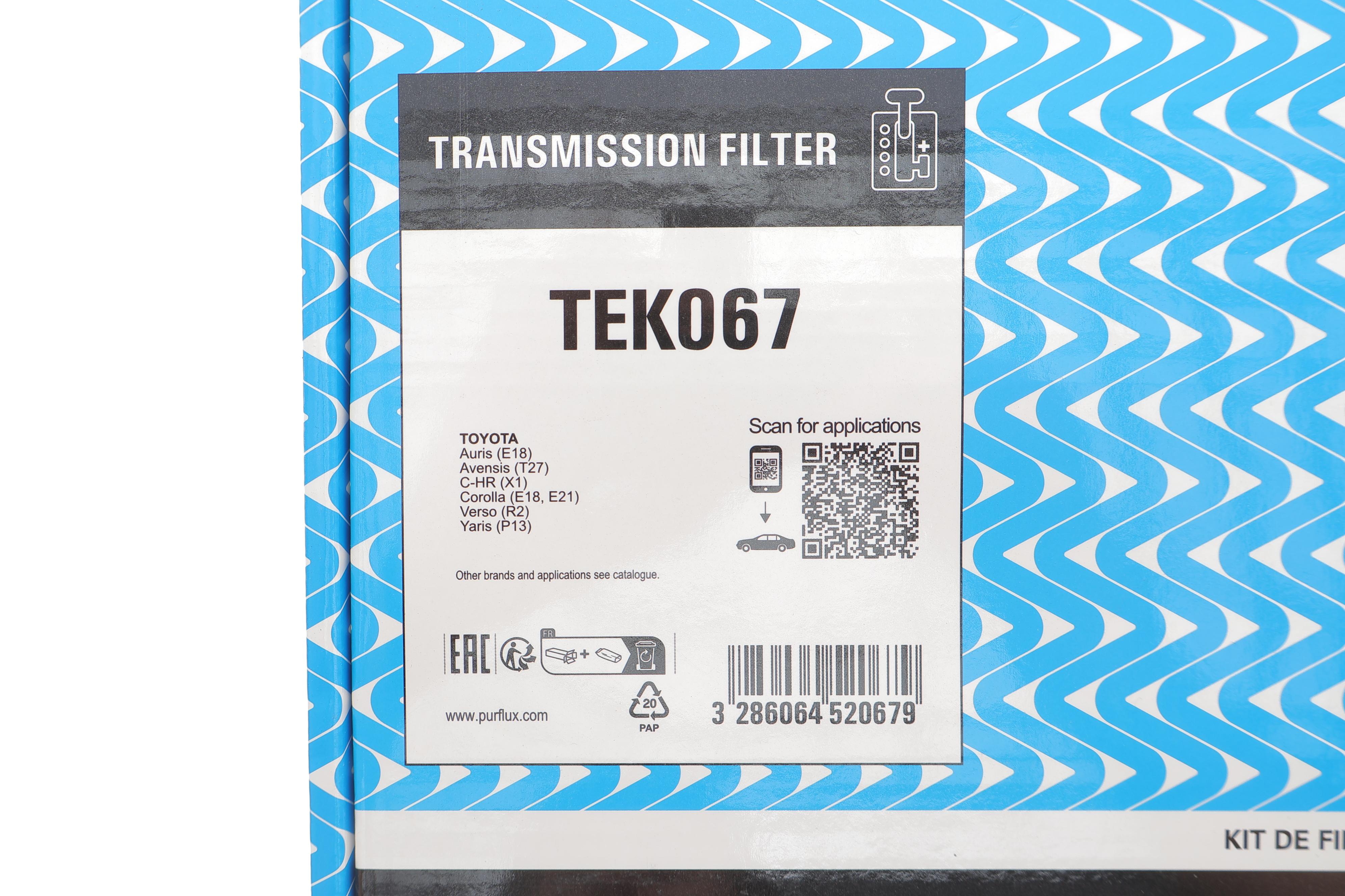 Фільтр АКПП Toyota Avensis/Corolla 1.6/1.8 VVTi 06-18 (з прокладкою)