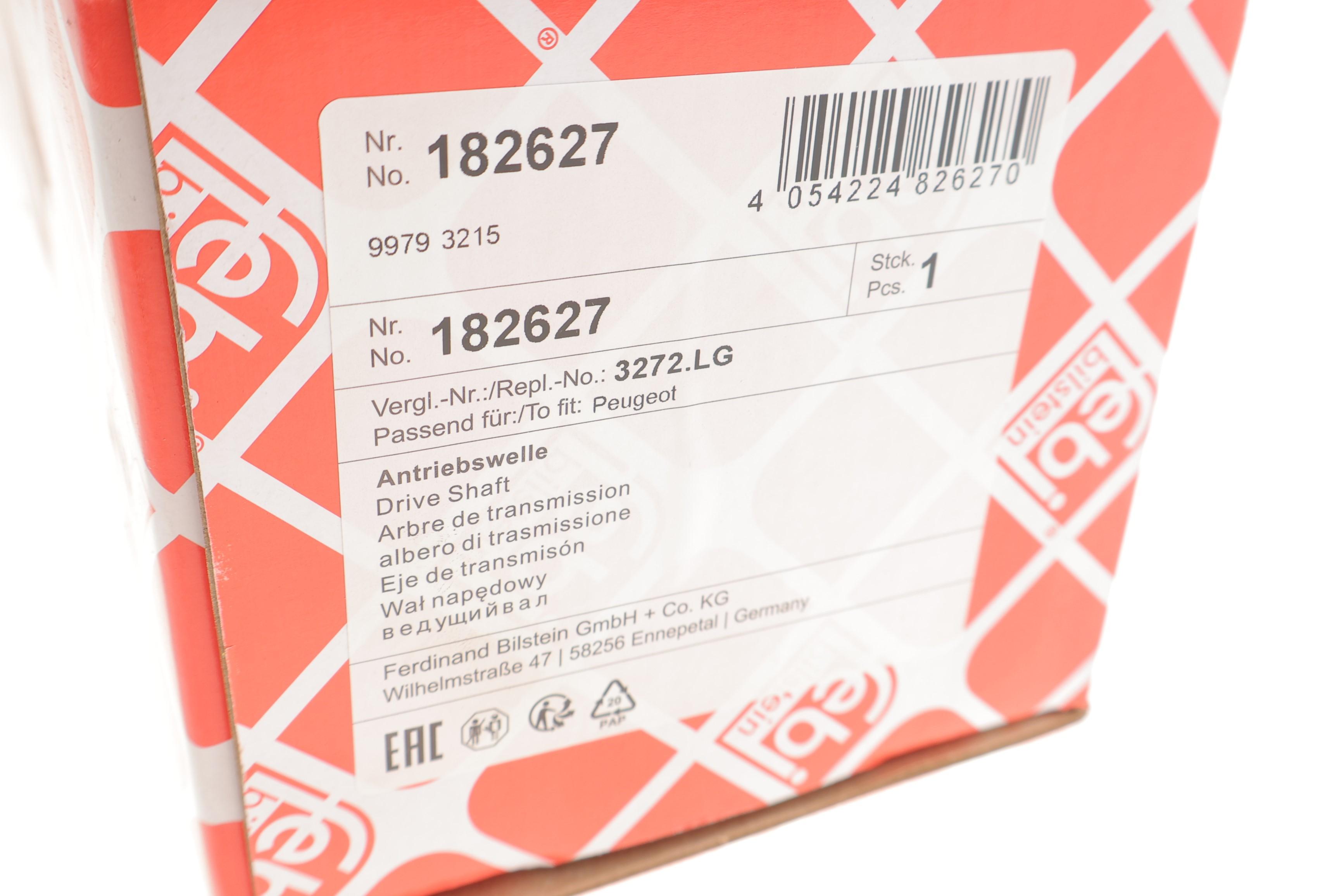 Піввісь (передня) (L) Peugeot 308 1.4-1.6/1.6-2.0HDi (25z/24z/630mm