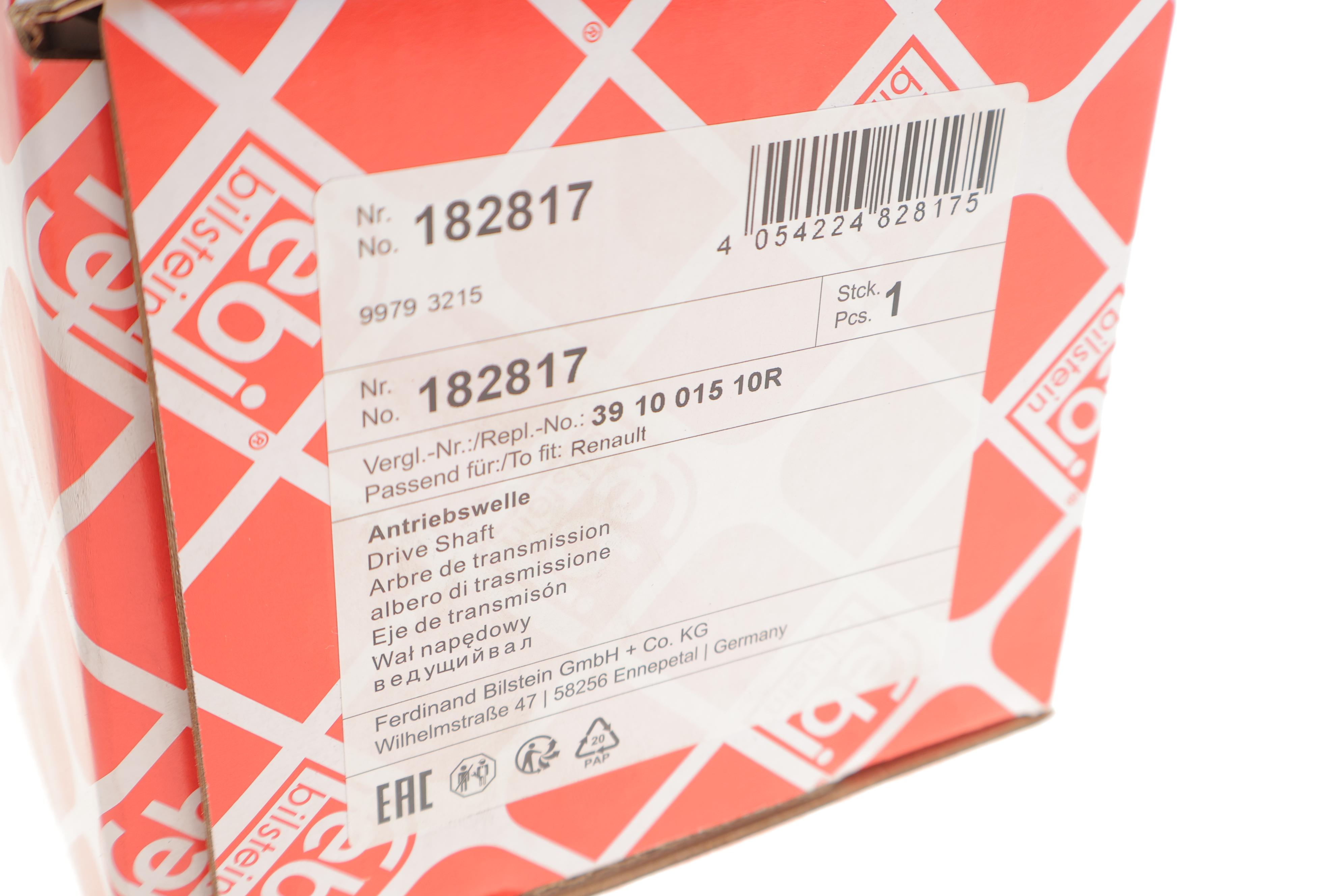 Піввісь (передня) (R) Renault Kangoo/Megane 1.4/1.6/1.5DCI 02- (23z/26z/915mm)