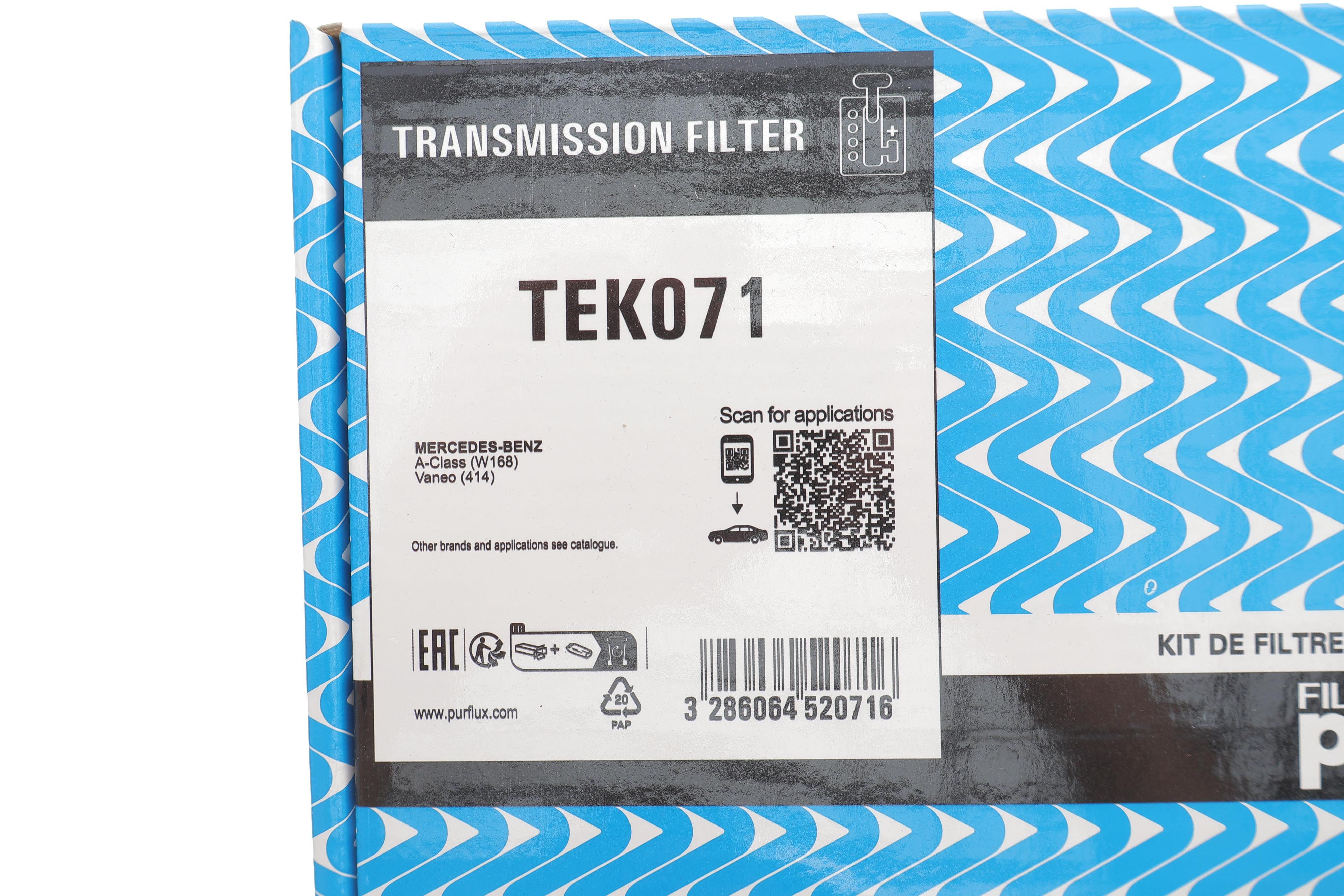 Фільтр АКПП MB A-class (W168)/Vaneo (414) 97-05 (к-кт з прокладкою)