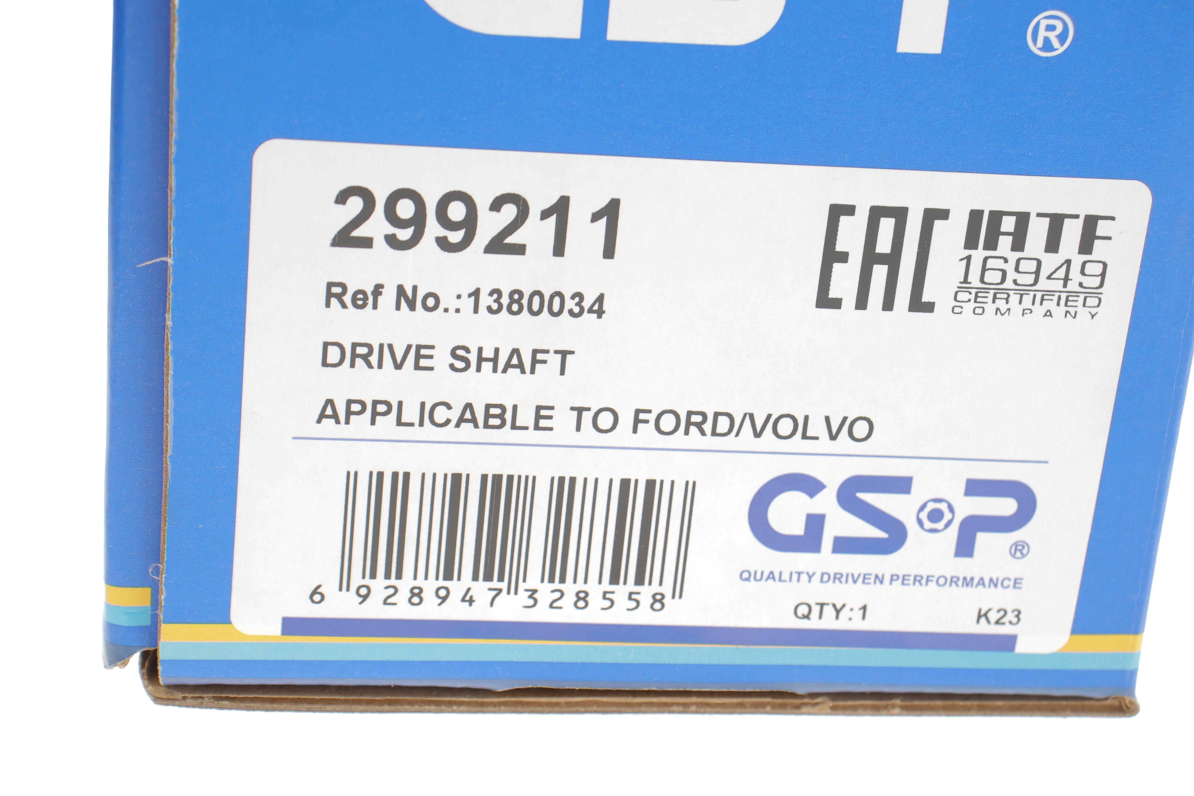 Піввісь (передня) Ford Galaxy/Mondeo 1.6-2.2 TDCi 06-15 (L) (40x26x603)