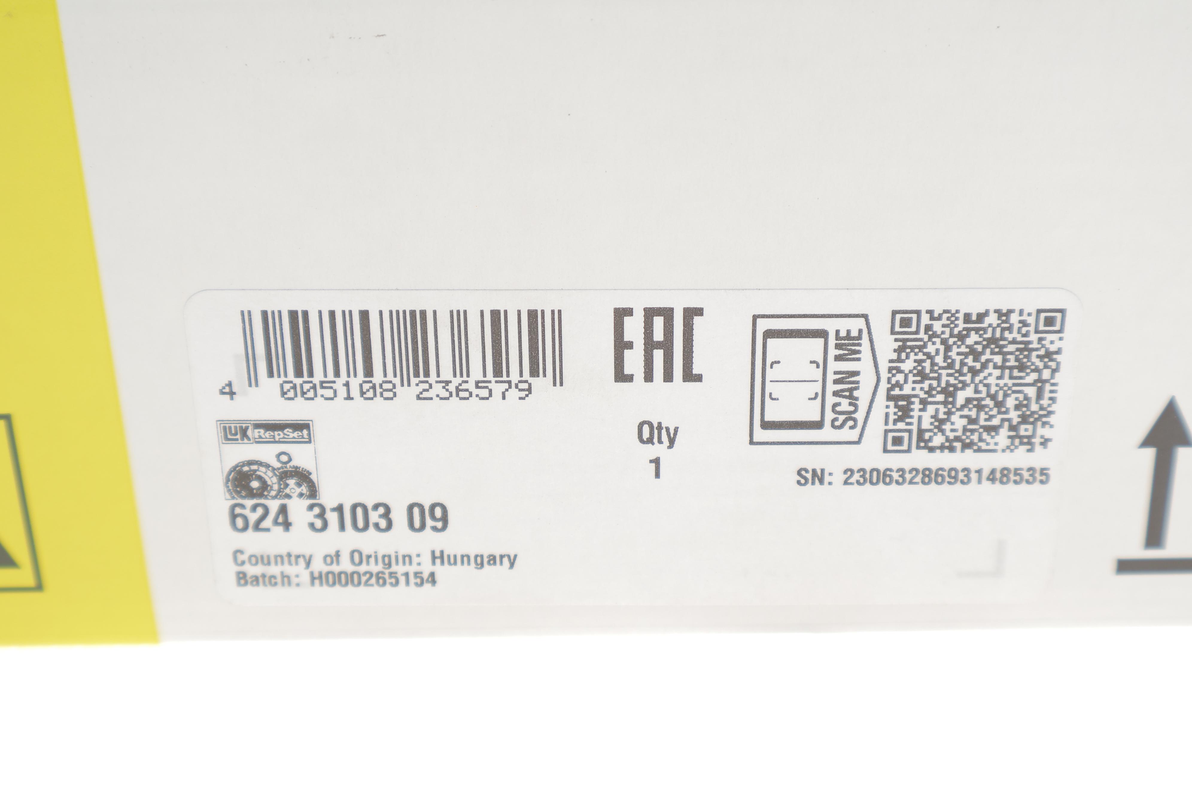 Комплект зчеплення Opel Vectra C 2.2 DTI 16V, 02-08, 86/92kw, (Y 22 DTR)