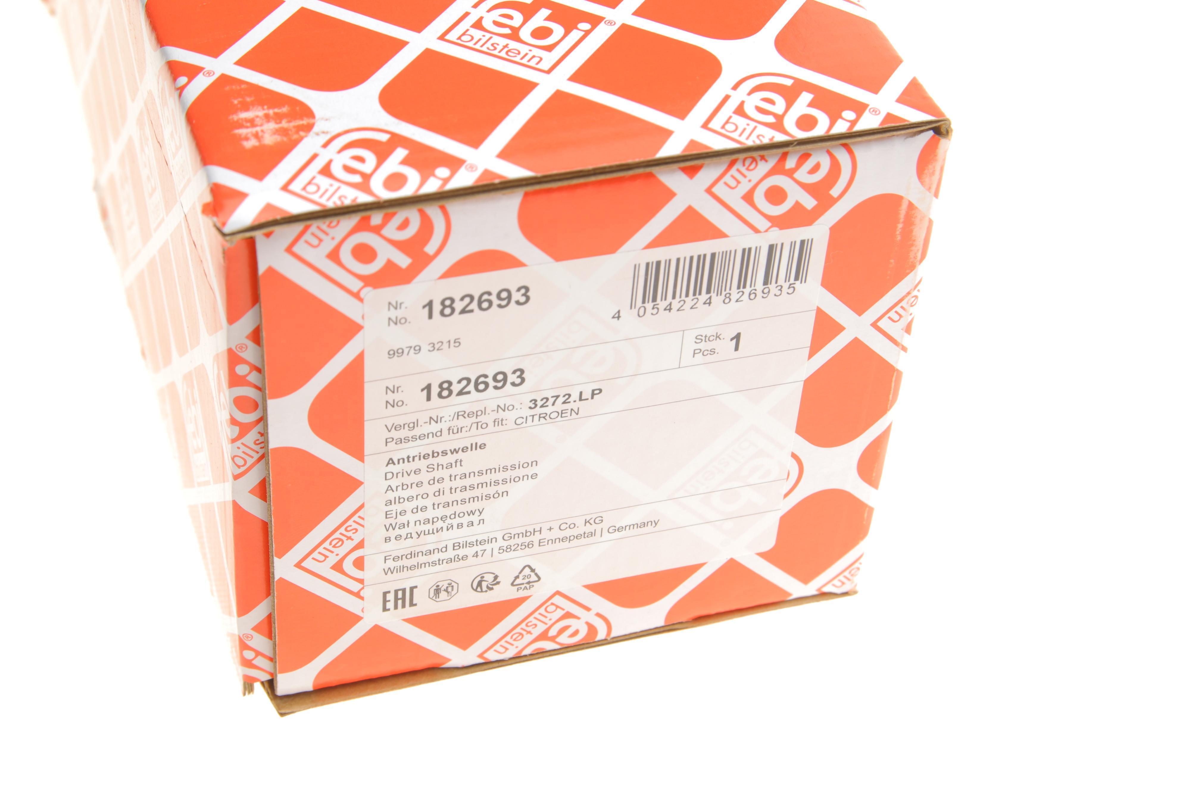 Піввісь (передня) (L) Citroen Berlingo/Peugeot Partner 1.6/2.0 HDi 98-11 (25z/24z/583mm) (+ABS)