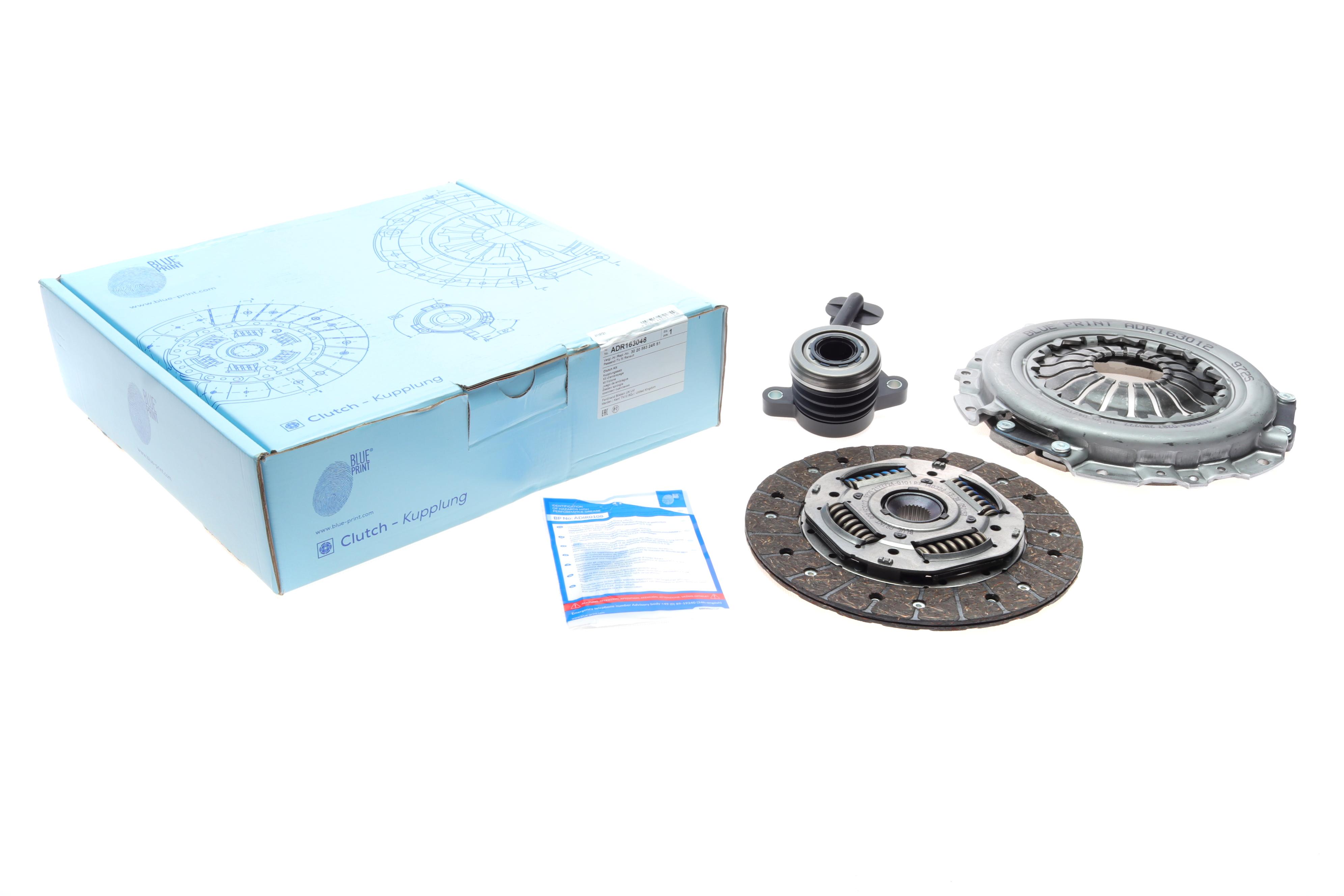 Комплект зчеплення Renault Kangoo 1.5dCi 08- (d=216mm) (+вижимний) 50/55/63/66kw