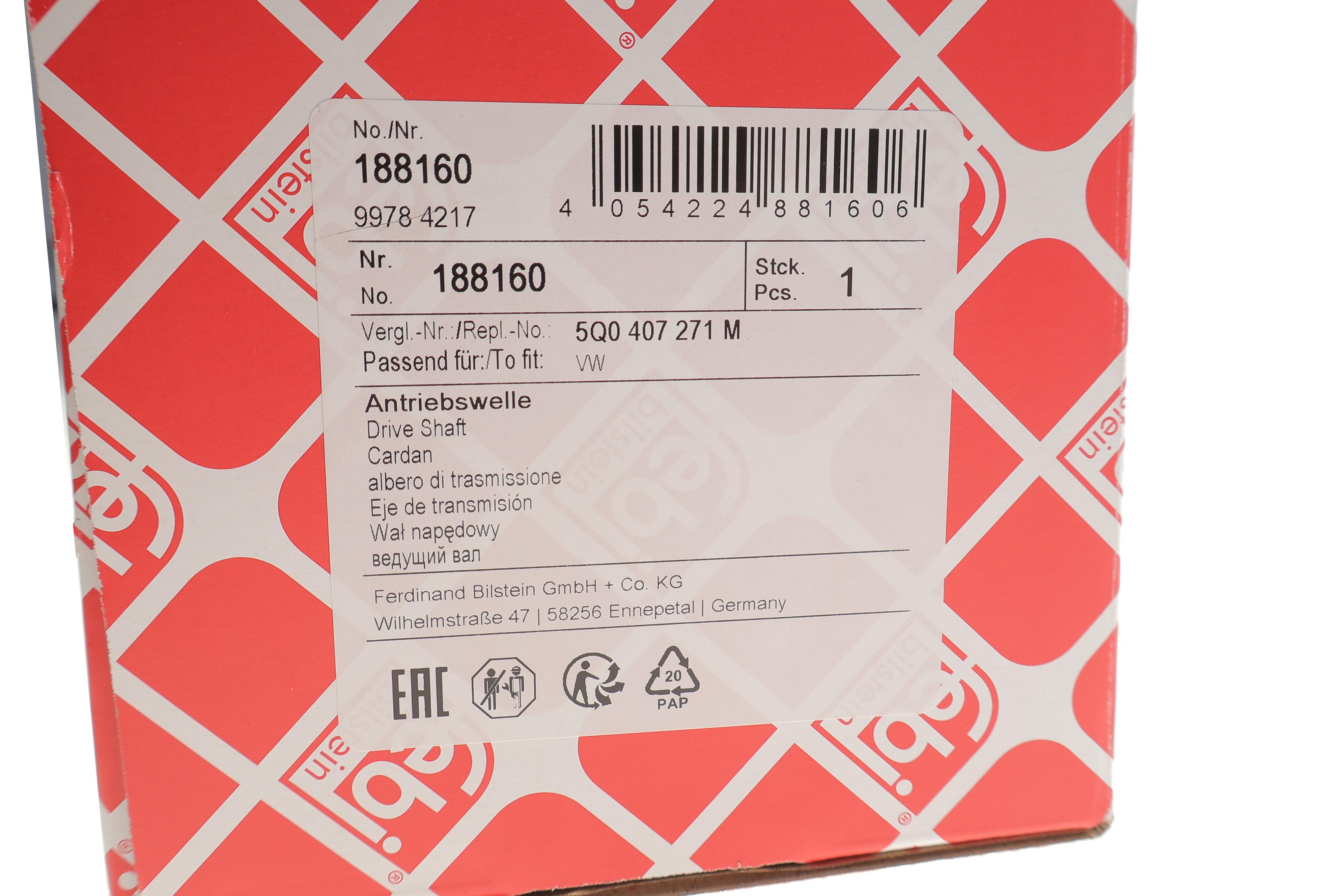 Піввісь VW Golf 2.0 12-/Skoda Octavia 12- (L) (36х473)