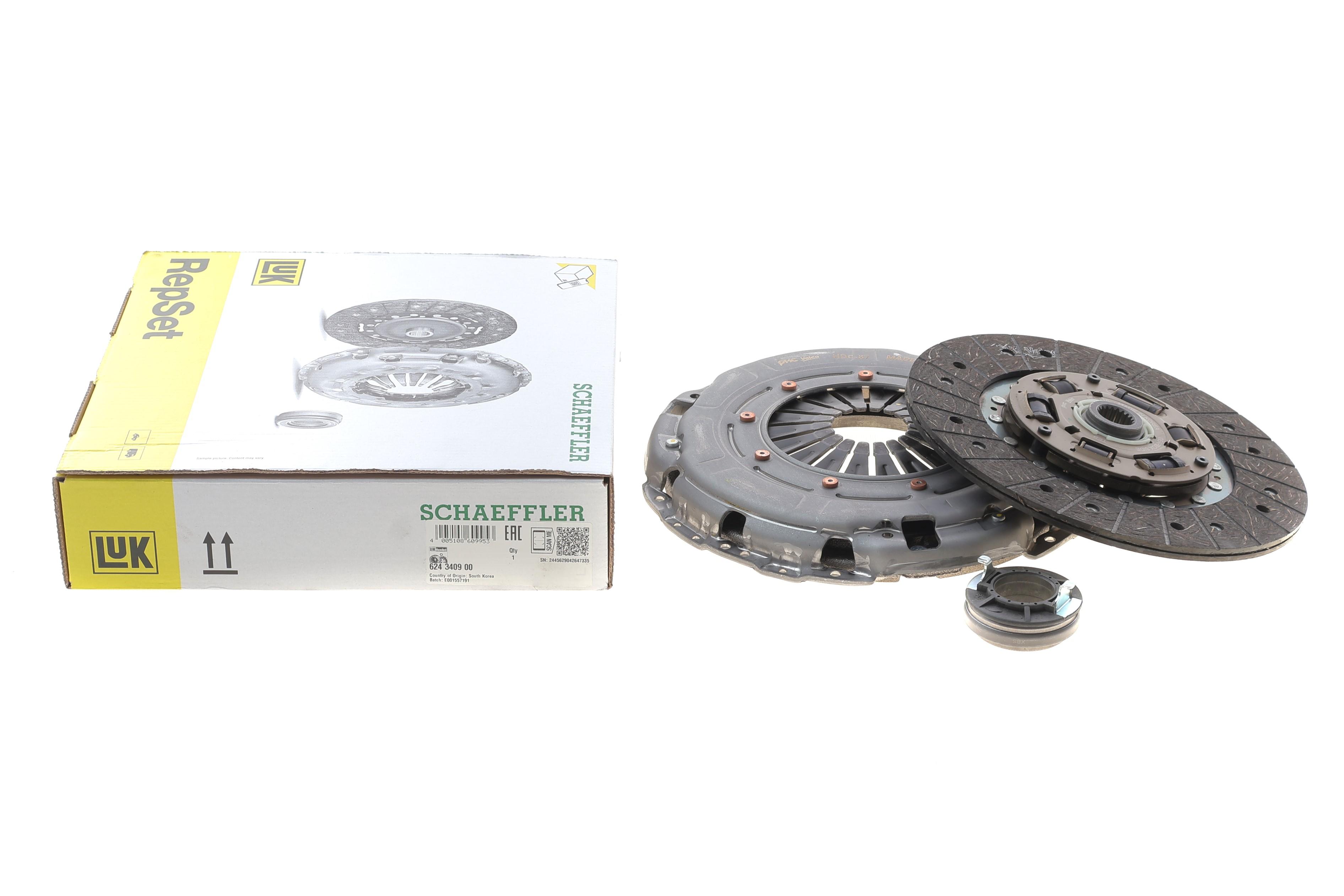 Комплект зчеплення Hyundai Getz/Kia Rio 1.5 CRDi 05- (d=240mm) (+вижимний)