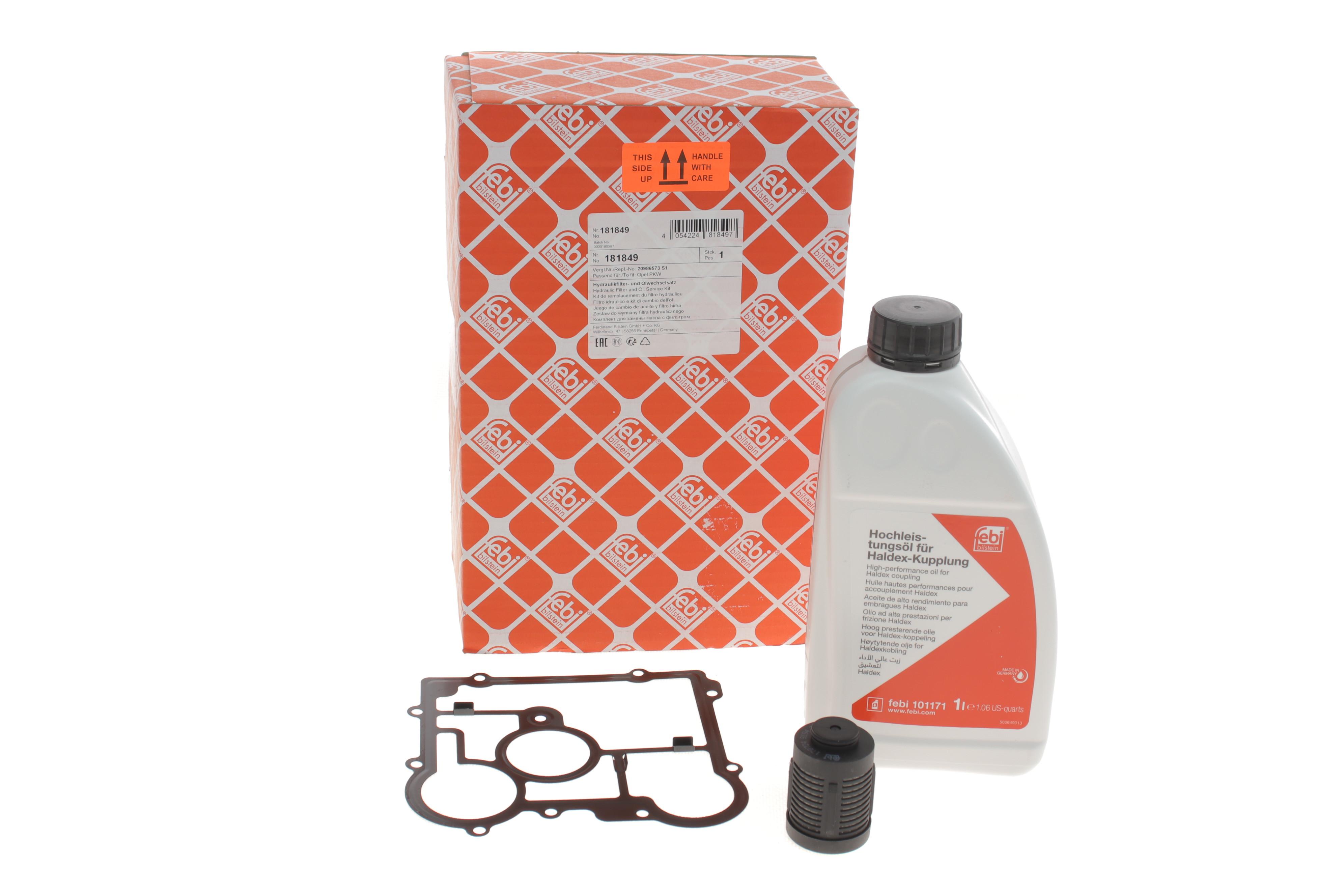 Фільтр масляний дифференціал + прокладка + олива Opel Insignia A/B/Saab 9-3 07- (VI Generation)