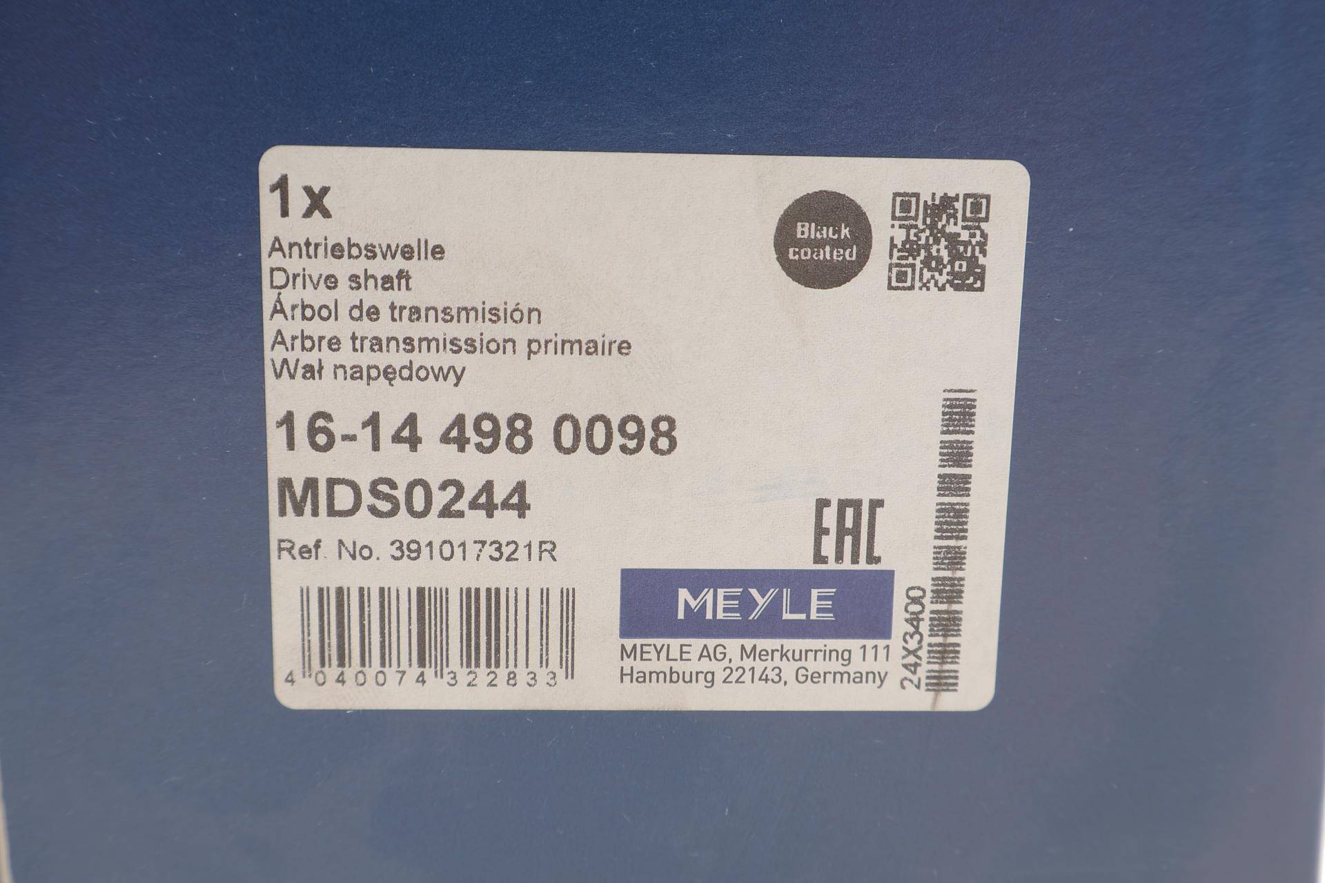 Піввісь (передня) renault Kangoo 1.5 dCi/1.6 16V 08- (L) (27x26/675)