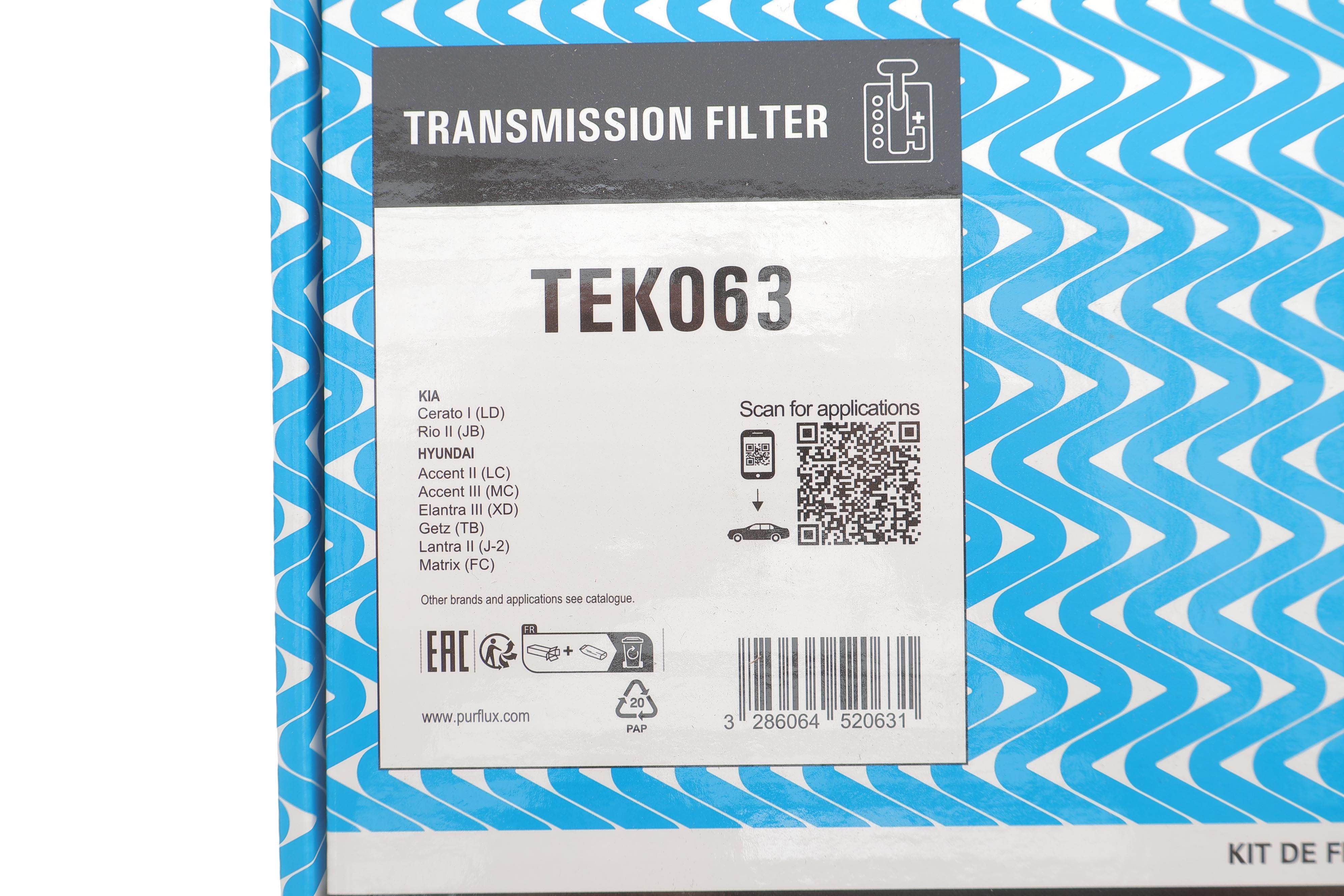 Фільтр АКПП Hyundai Elantra/Kia Rio 1.4/1.6 00-11 (з прокладкою)