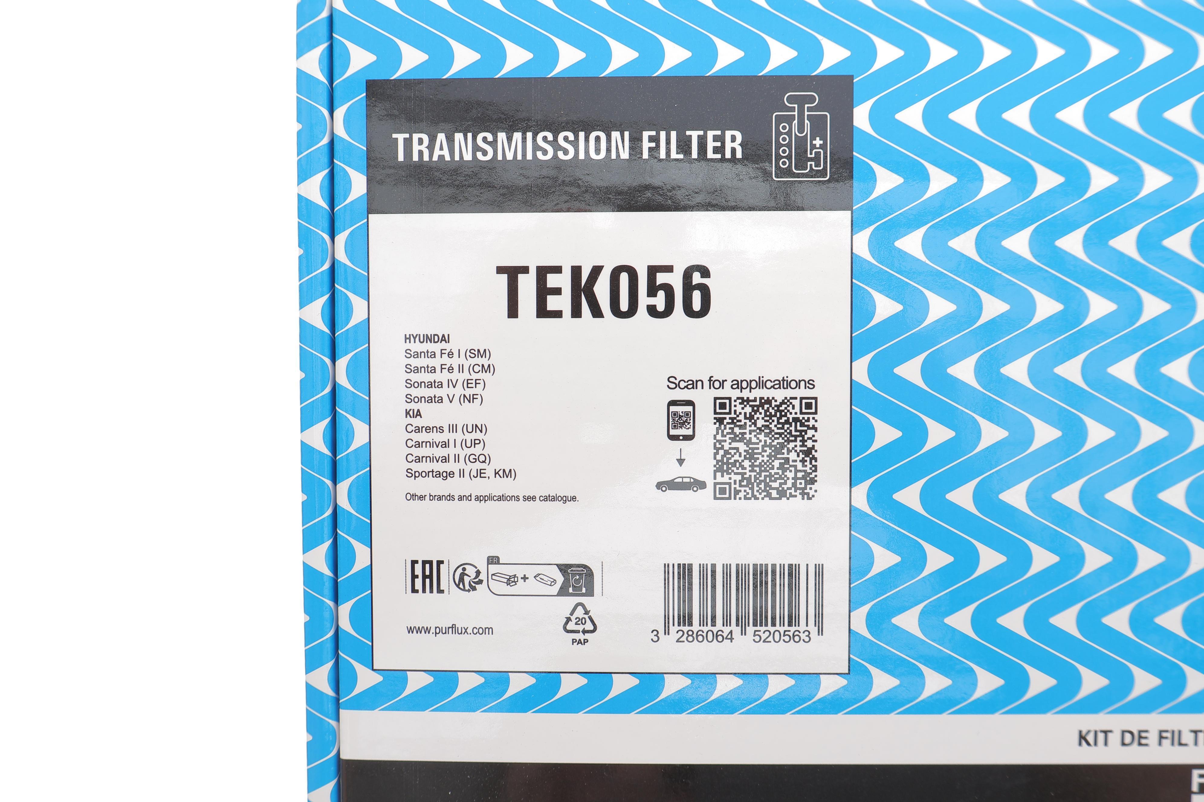 Фільтр АКПП Hyundai Tucson 2.0i/2.0CRDI 04-10/Santa Fe 2.0-2.7 01-/i30 1.6i/1.6CRDI 11-15 (з прокладкою)