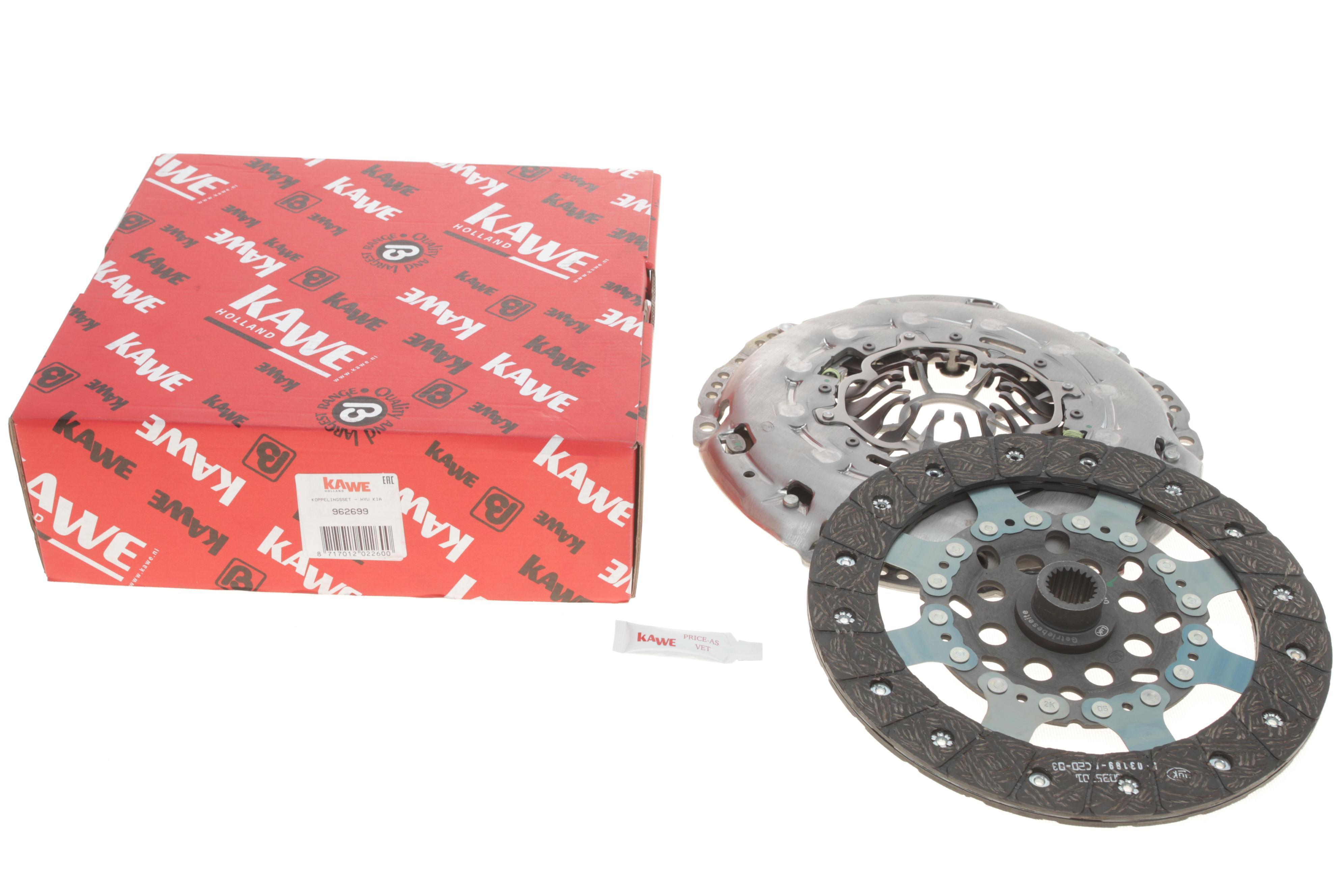 Комплект зчеплення Hyundai Santa Fe I/II 2.7 04-12, 125/129/139kw (d=220mm)