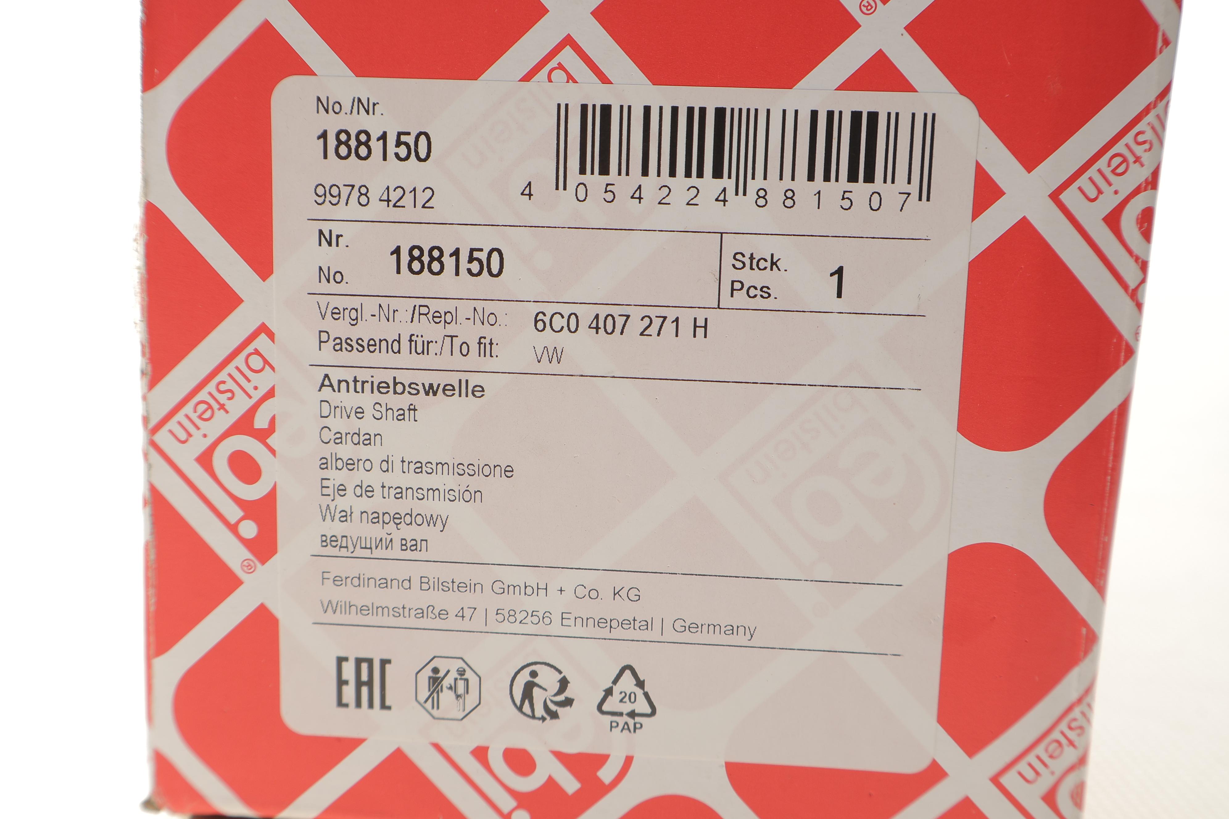 Піввісь VW Polo/Skoda Fabia 1.0 14- (L) (36/28х627)