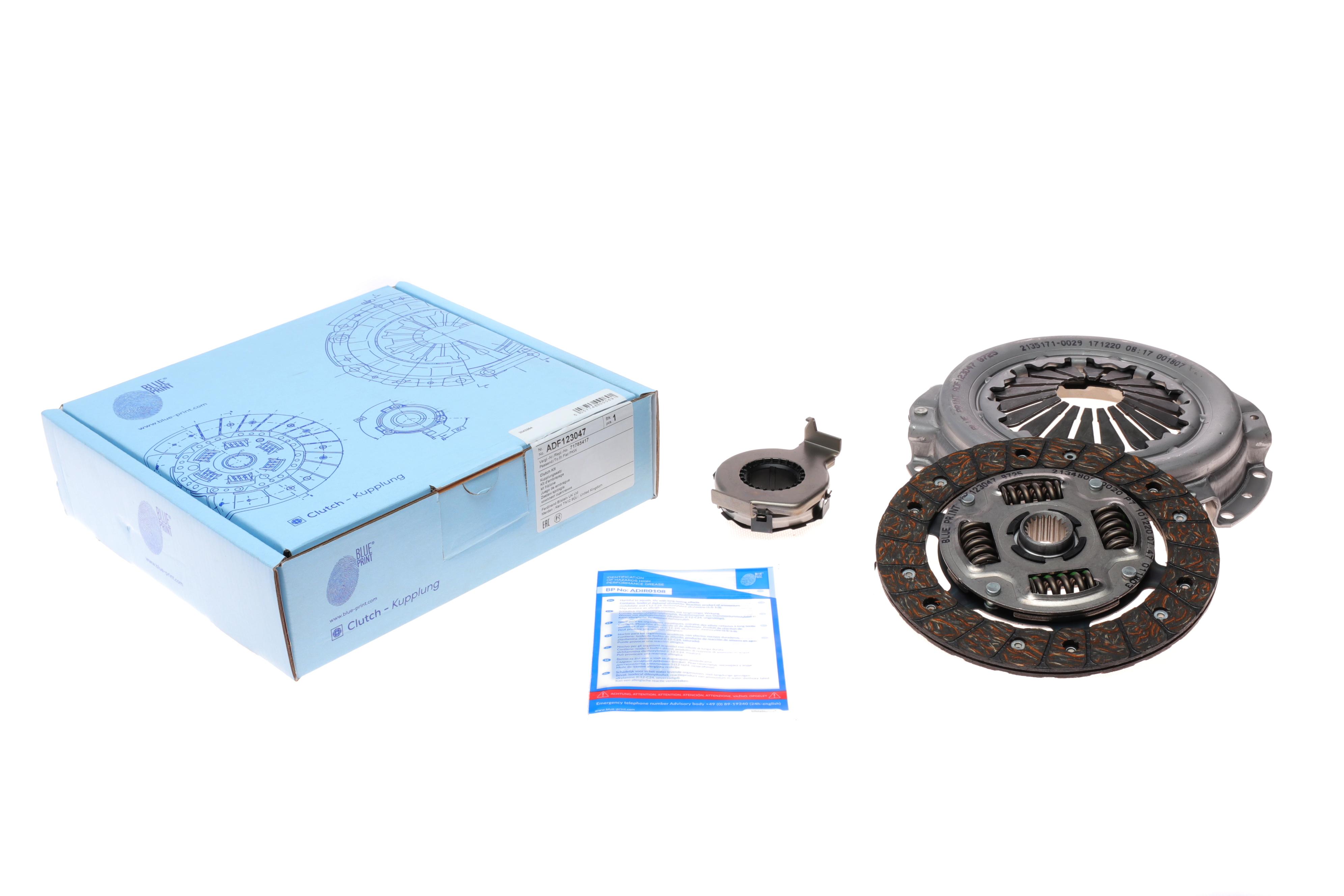 Комплект зчеплення Fiat Doblo 1.2 01-18 48kw (d=182mm)