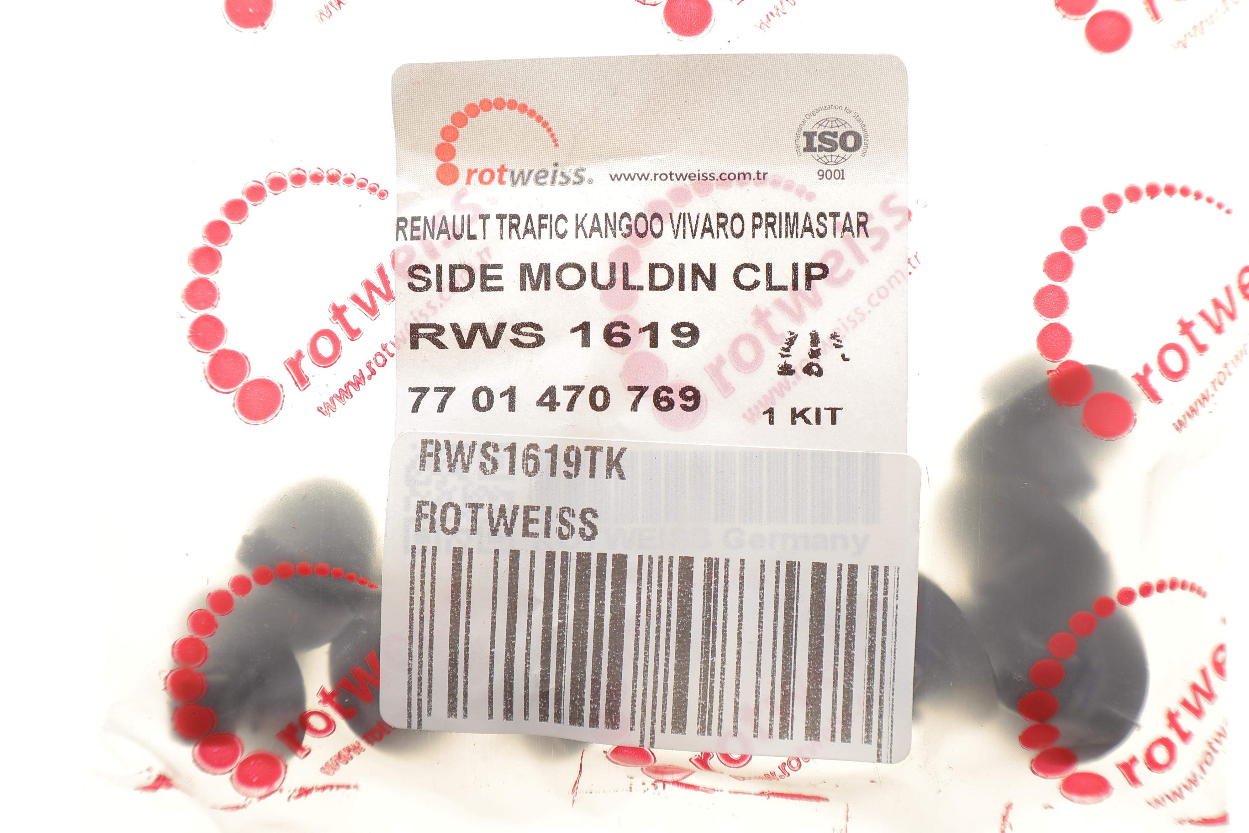 Кліпса кріплення молдинга Renault Kangoo/Trafic (к-кт)