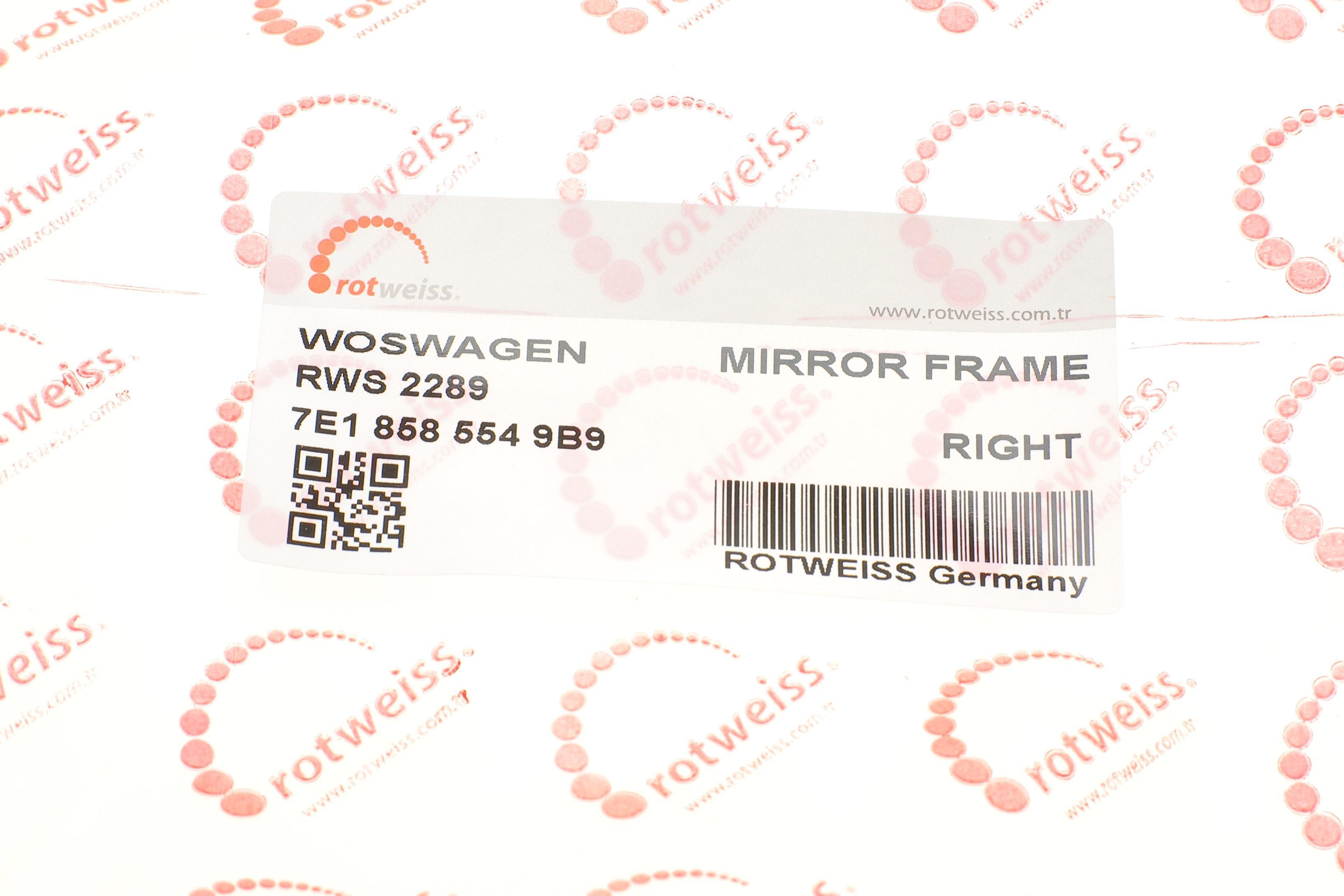 Накладка дзеркала заднього виду VW T5/Caddy 03- (R)