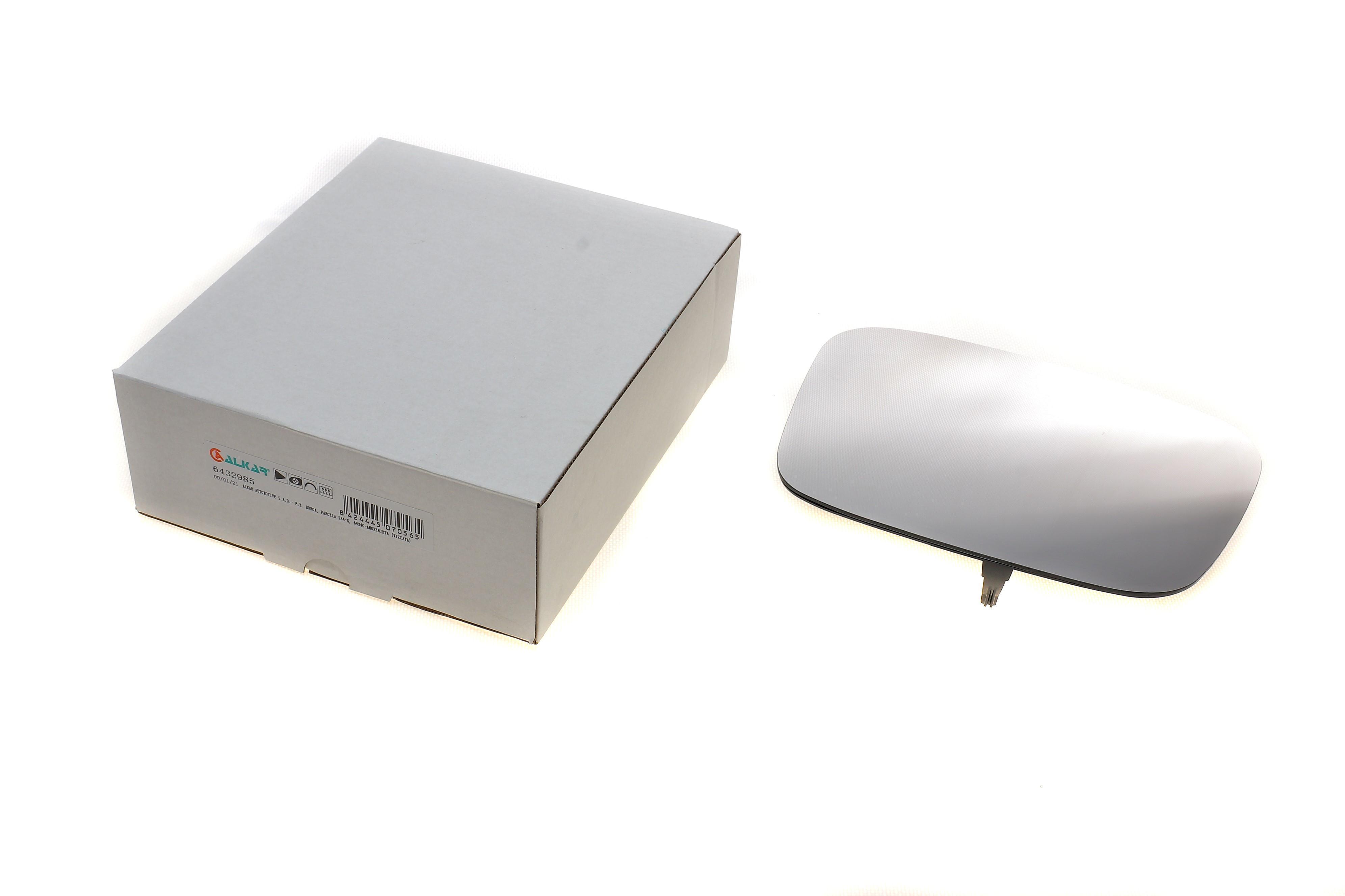 Скло дзеркала (з підігрівом) VW Caddy/T5 03- (R) (опукле)