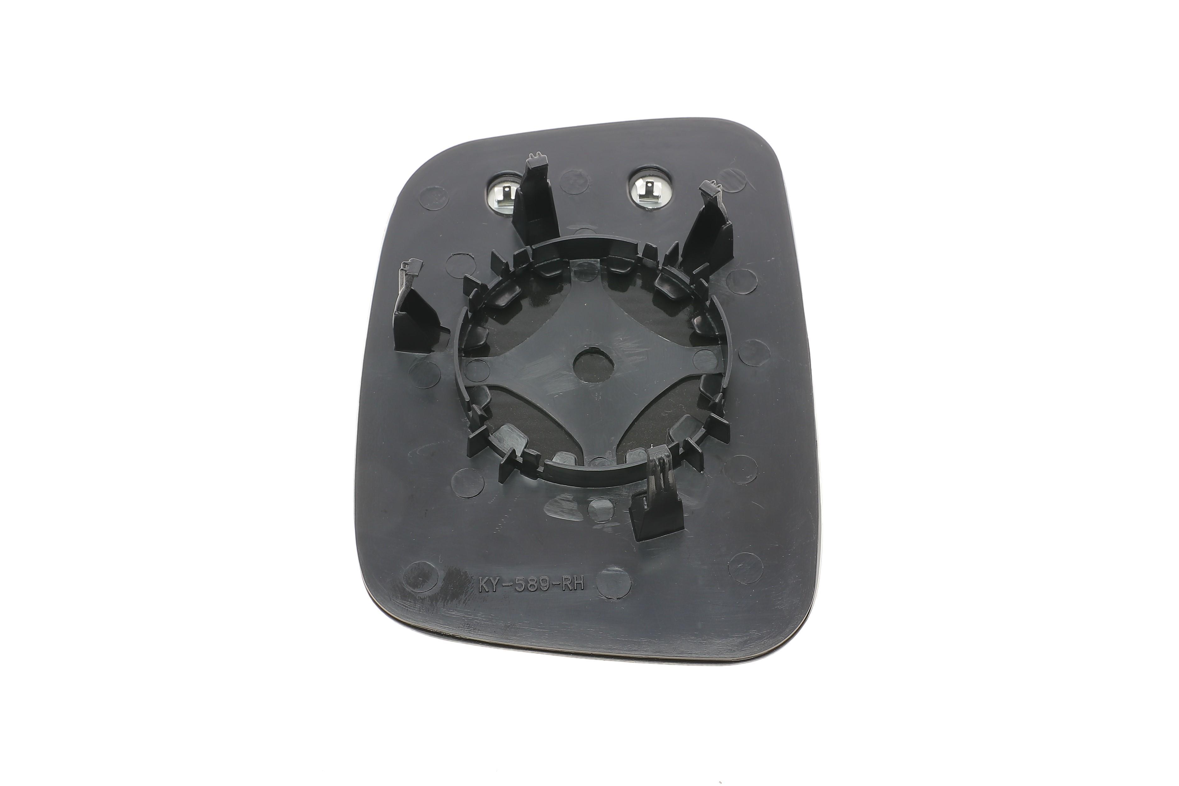 Скло дзеркала (з підігрівом) VW Caddy/T5 03- (R) (опукле)