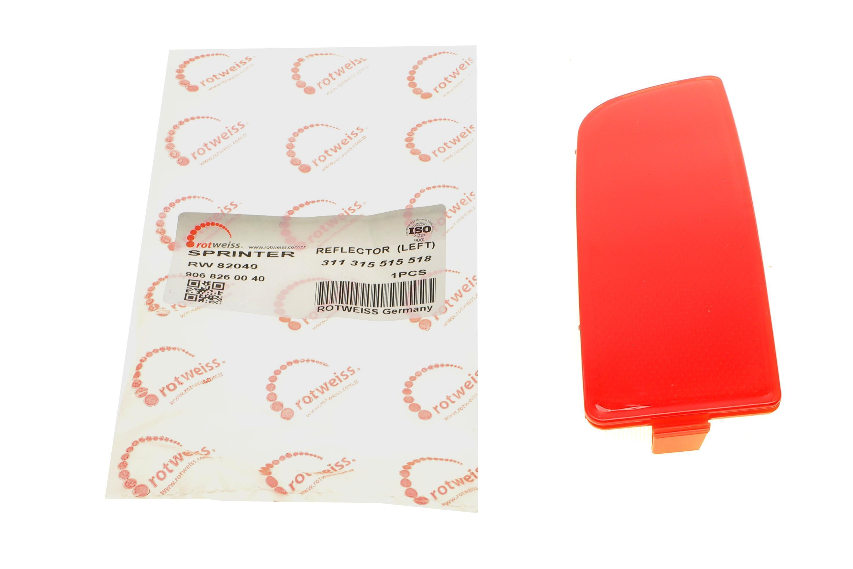 Світловідбивач бампера (заднього) MB Sprinter/VW Crafter 06- (L)