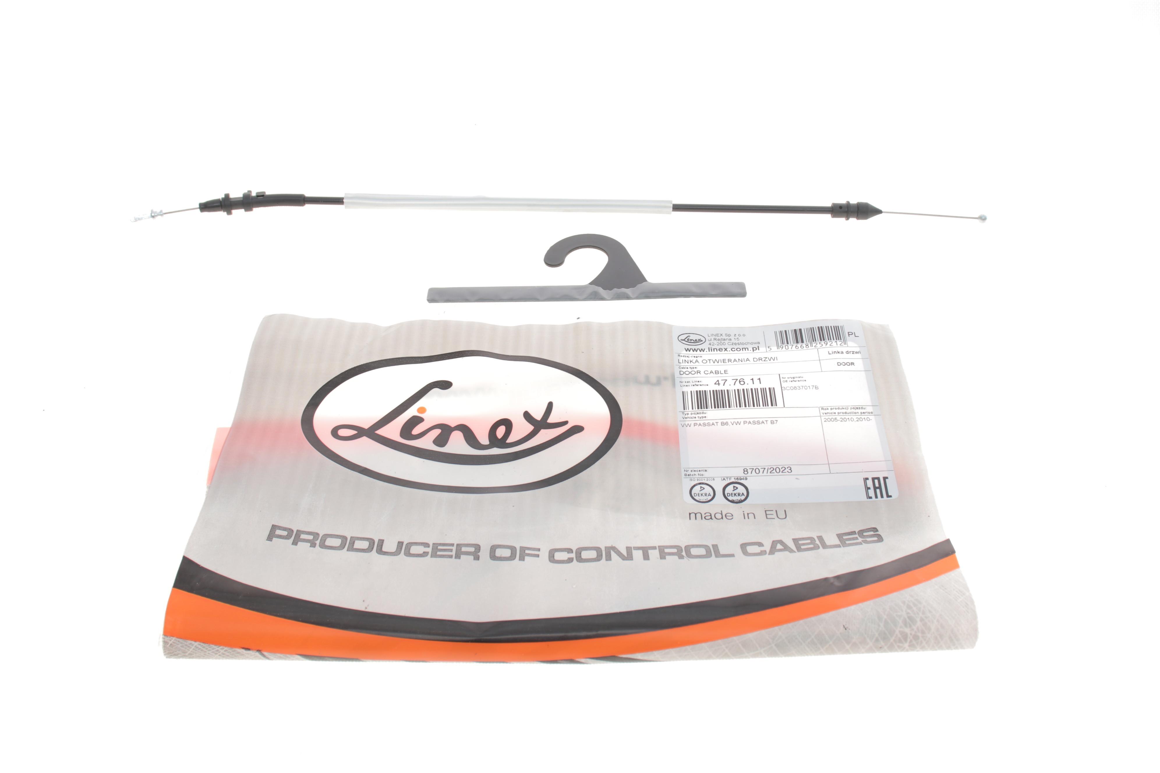 Трос дверей (передніх) VW Passat 05-14