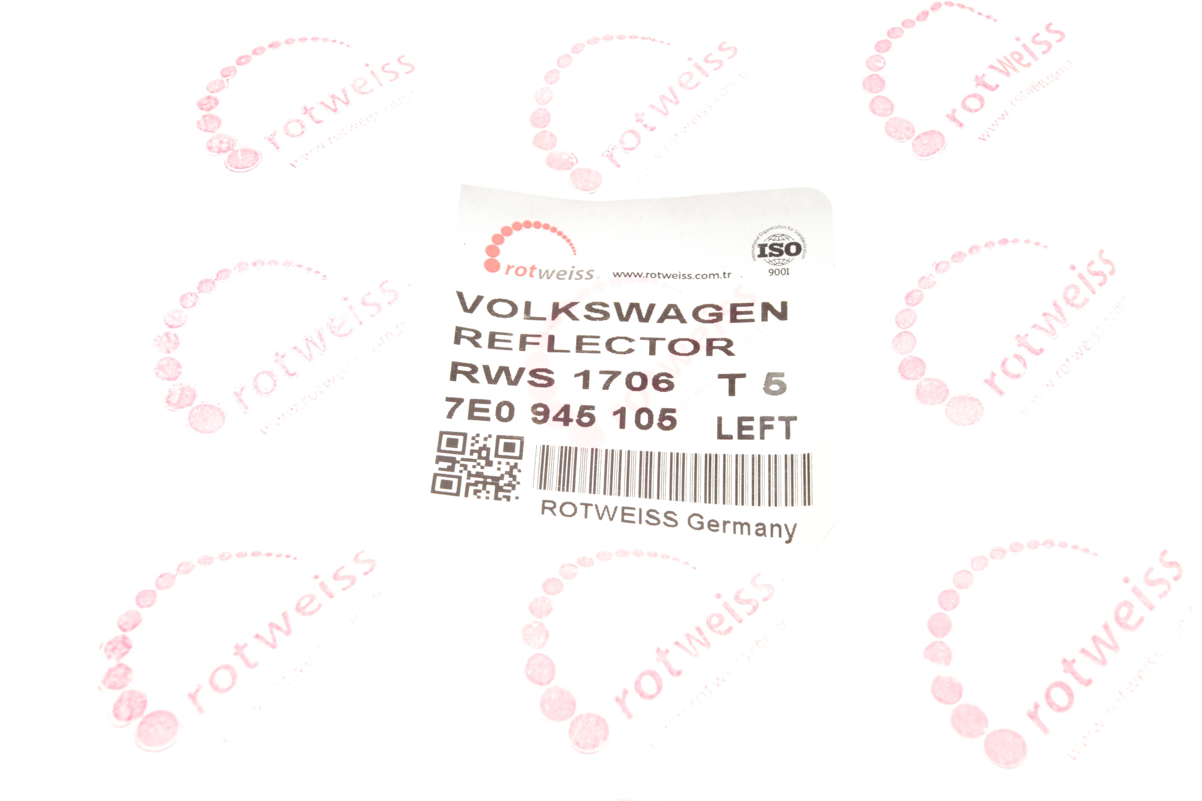 Світловідбивач бампера (заднього) VW T5 (L)