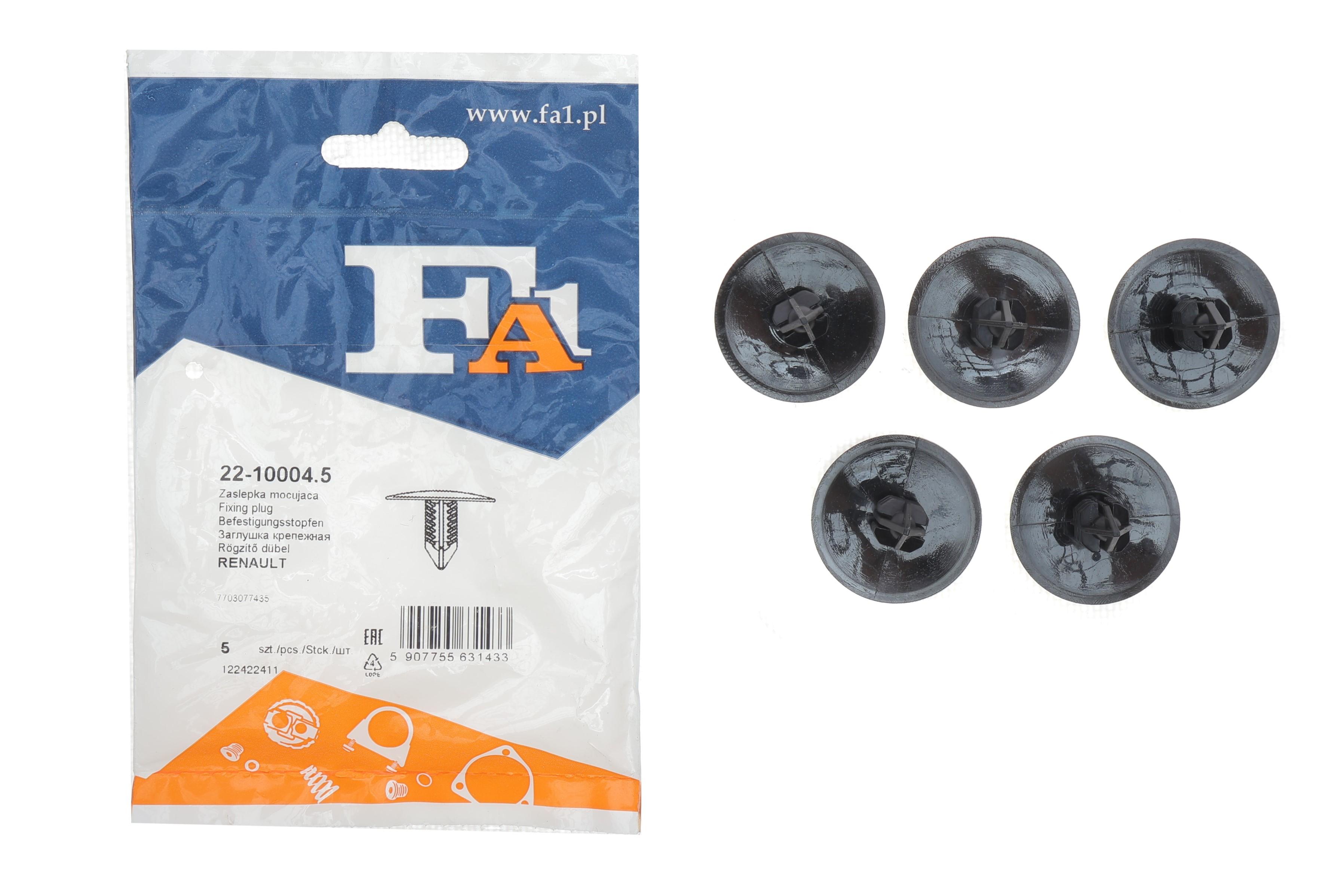 Кліпса кріплення підкрила (к-кт 5шт) Renault Trafic/Kangoo/Megane/Clio/Master 80- Dacia Logan/Sandero 04-