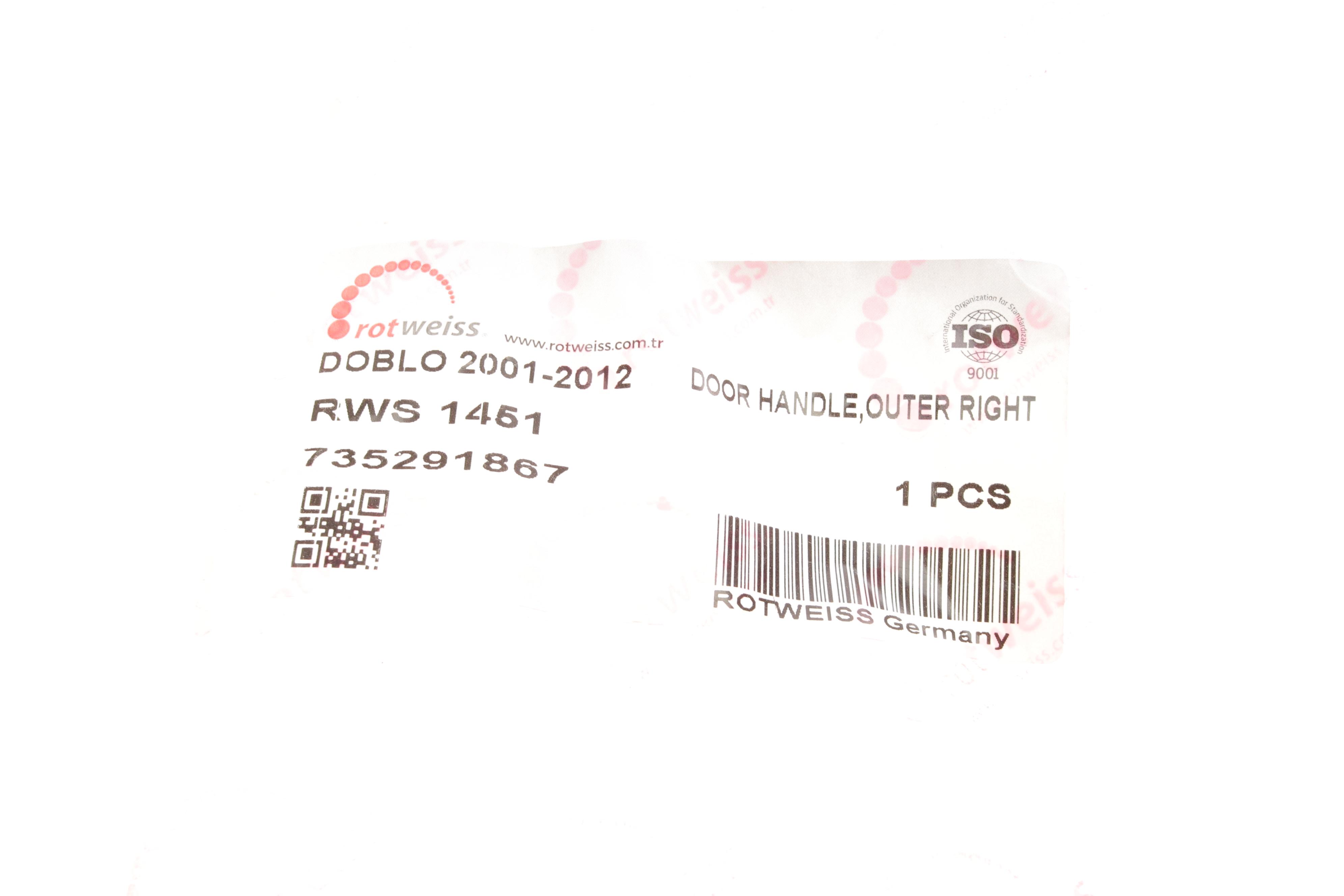 Ручка дверей (задніх/всередині) (R) Fiat Doblo 01-