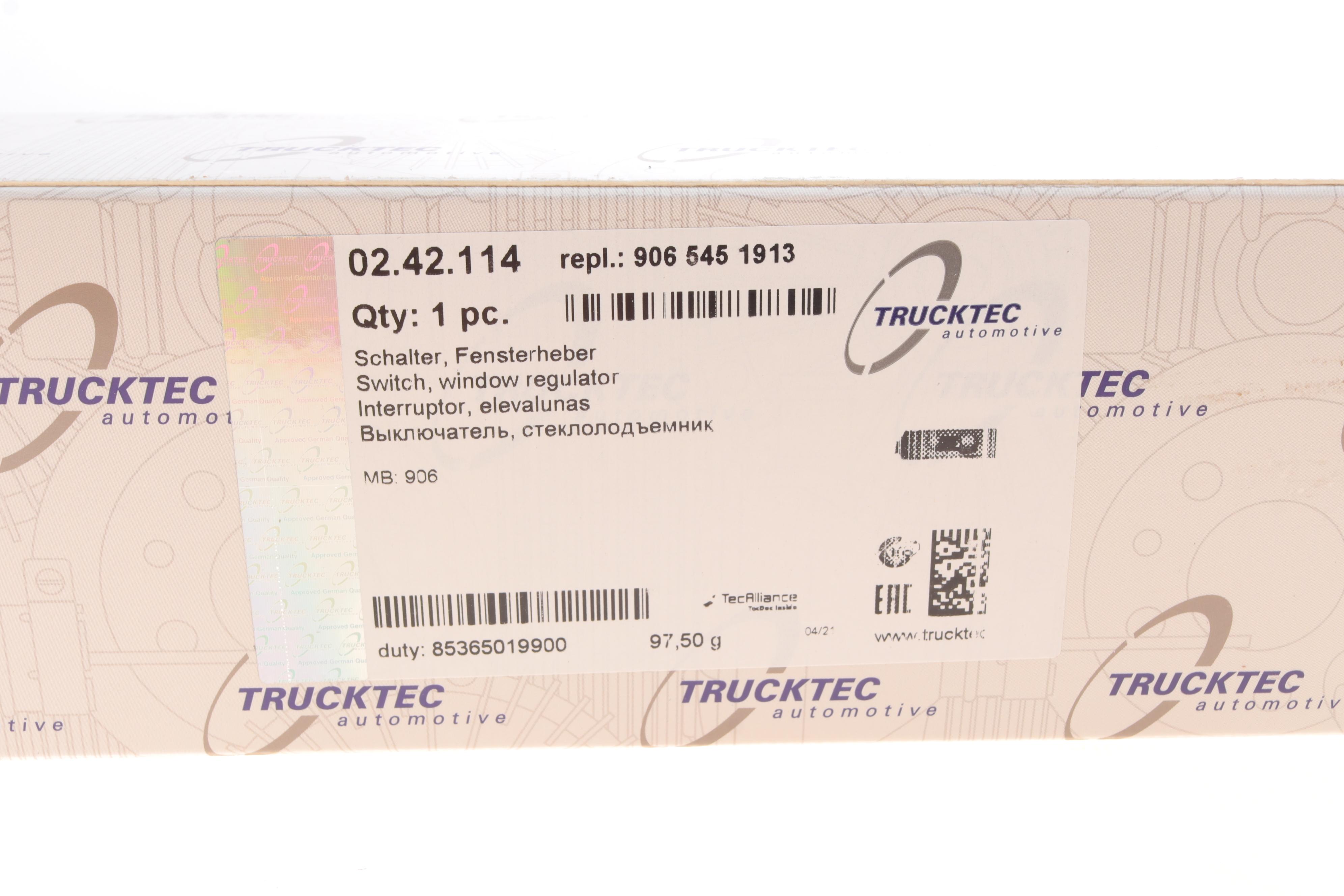 Кнопка склопідіймача (R) MB Sprinter/VW Crafter 06-