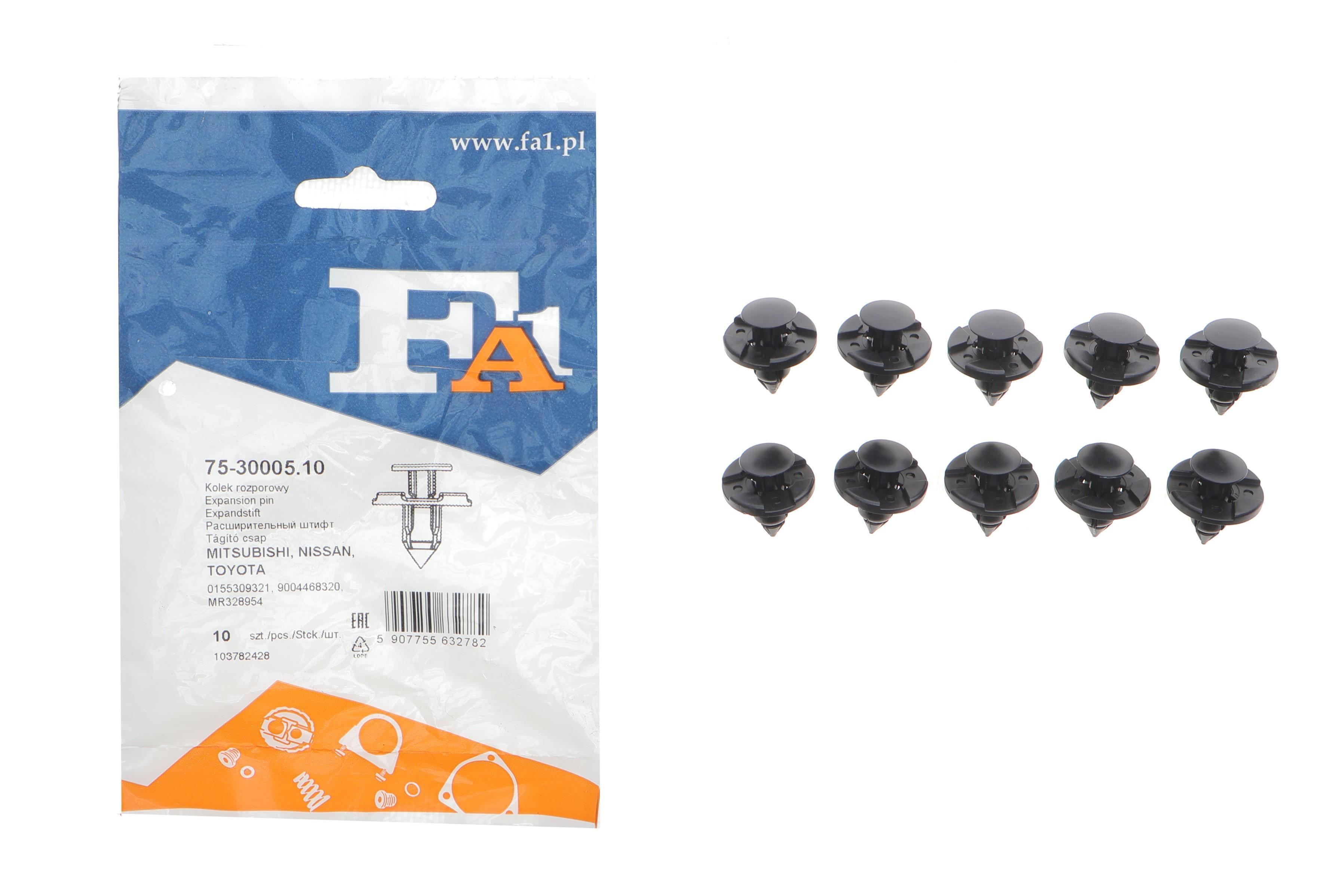 Кліпса кріплення (к-кт 10шт) Nissan/Mitsubishi/Renault