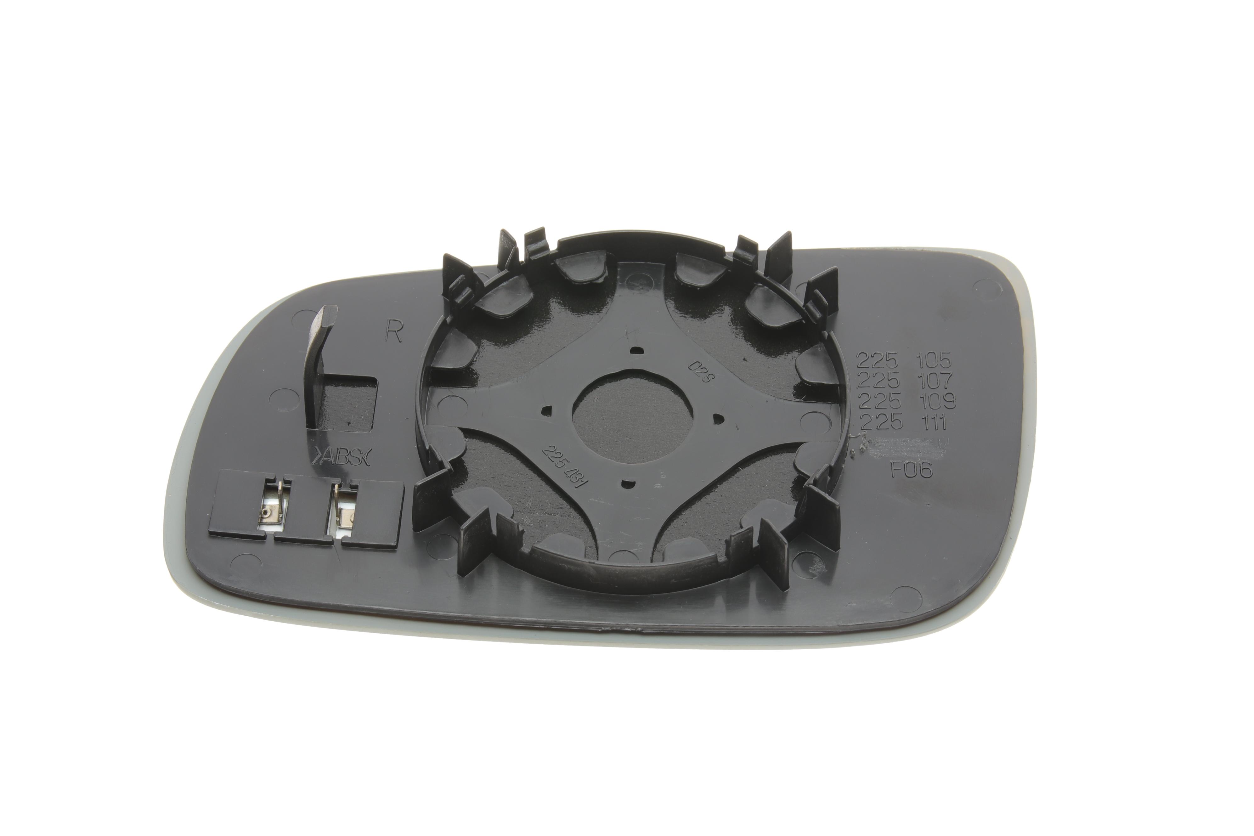 Скло дзеркала (з підігрівом) Skoda Superb 01-08/VW Passat 96-05/Seat Leon 99-06 (R)