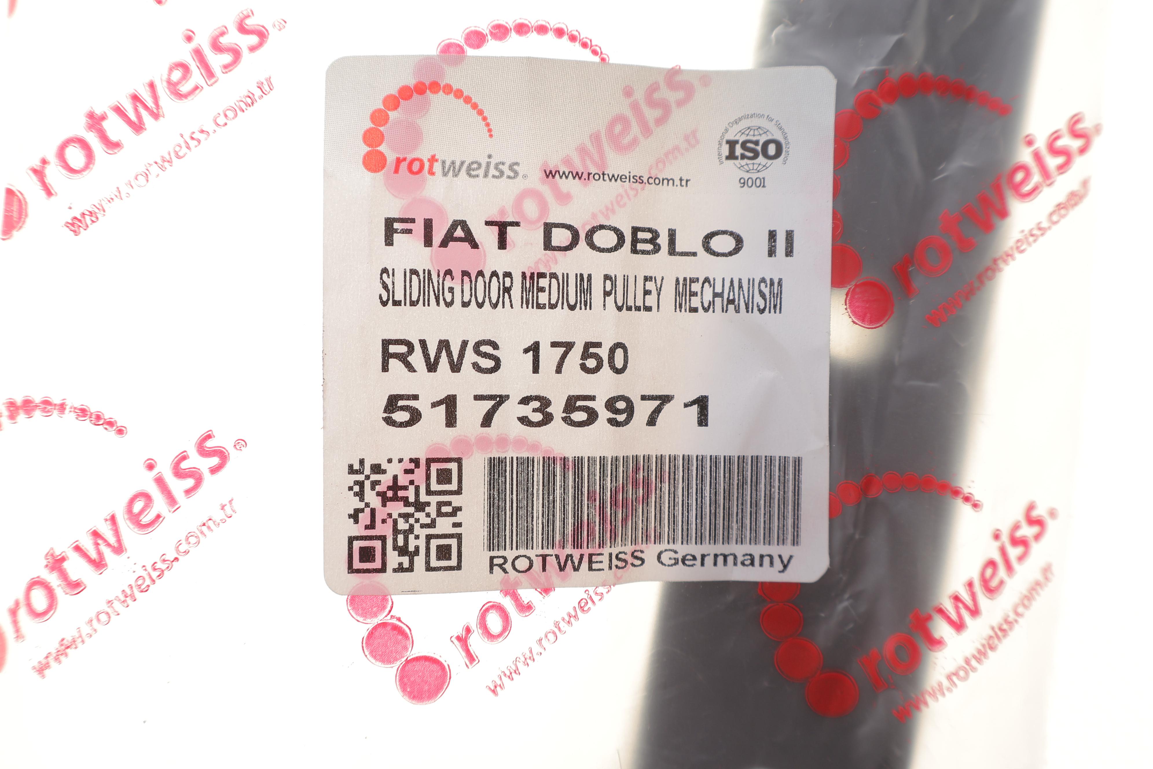 Ролик дверей (бічних/нижній/R) Fiat Doblo 01- (з кронштейном)