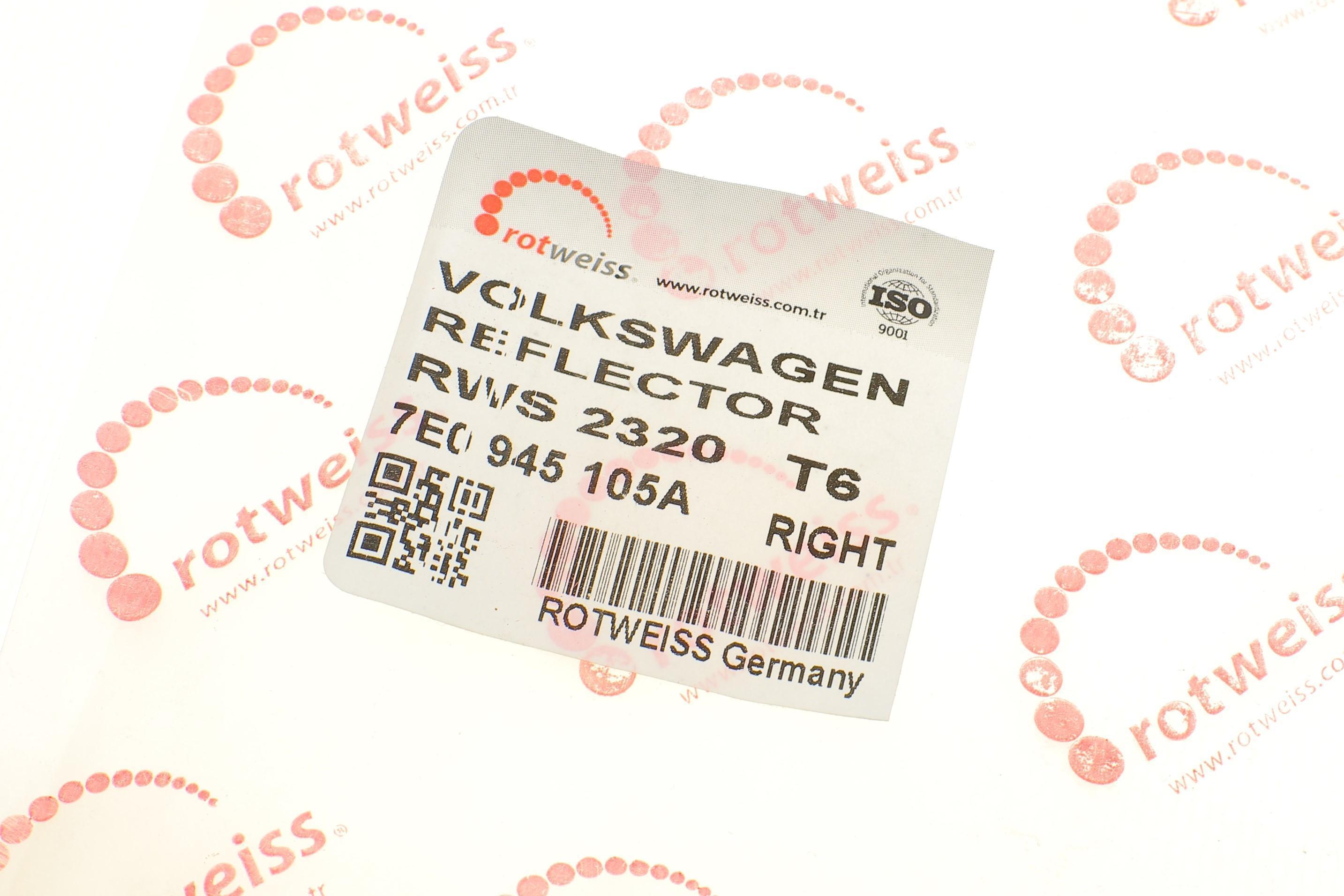 Світловідбивач бампера (заднього) VW T5/T6 09- (L)