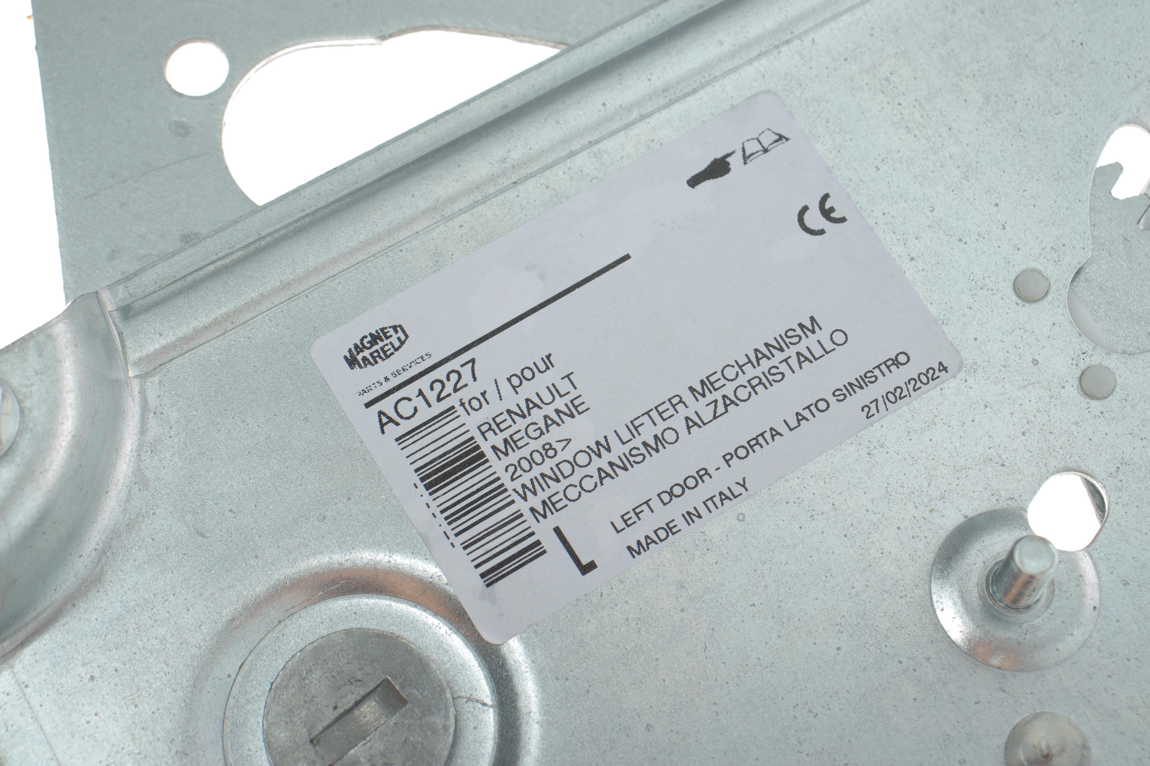 Склопідіймач Renault Megane III 08- (L) (електро) (AC1227)