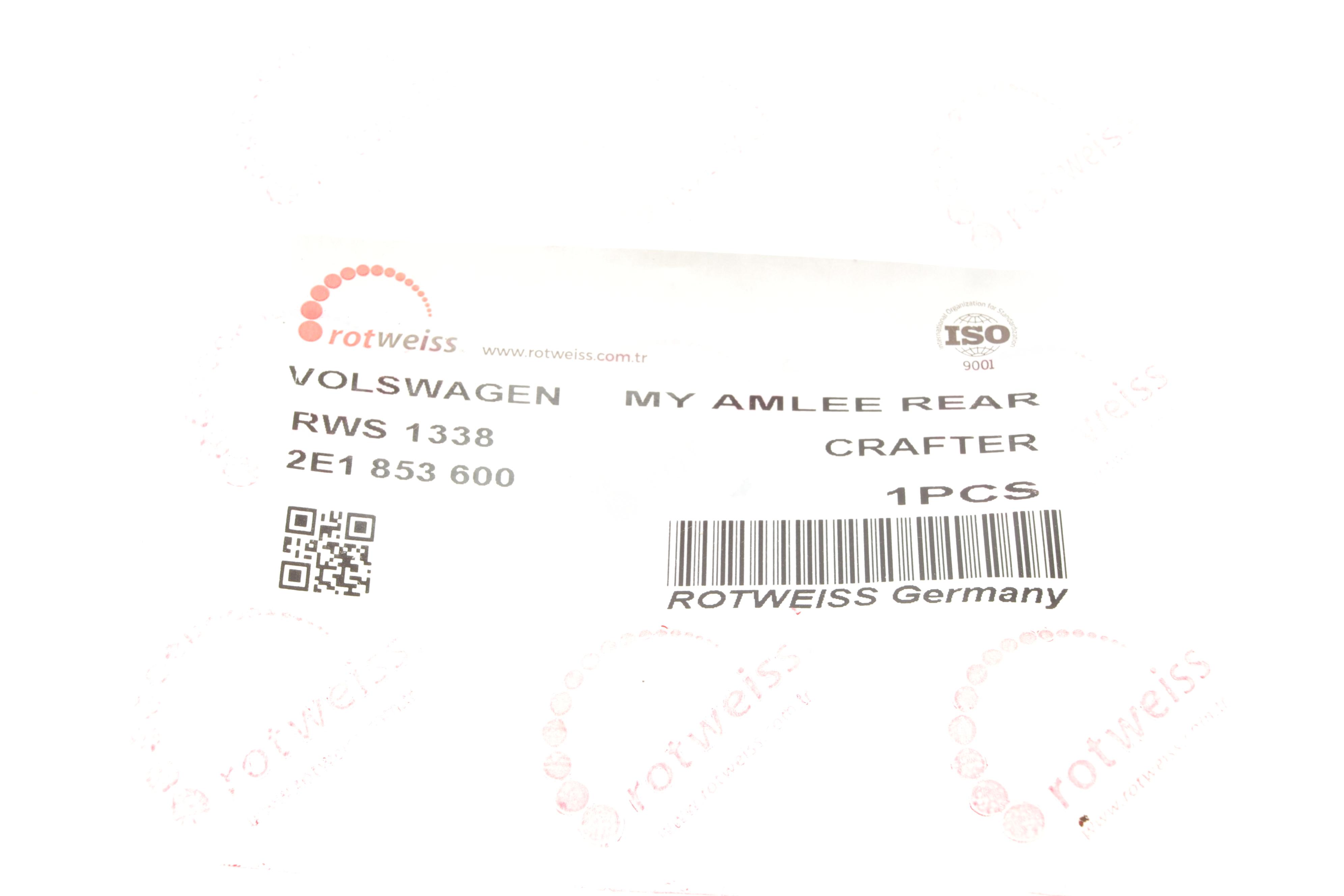 Емблема дверей (задніх) "VW" VW Crafter 06- (ROTWEISS)