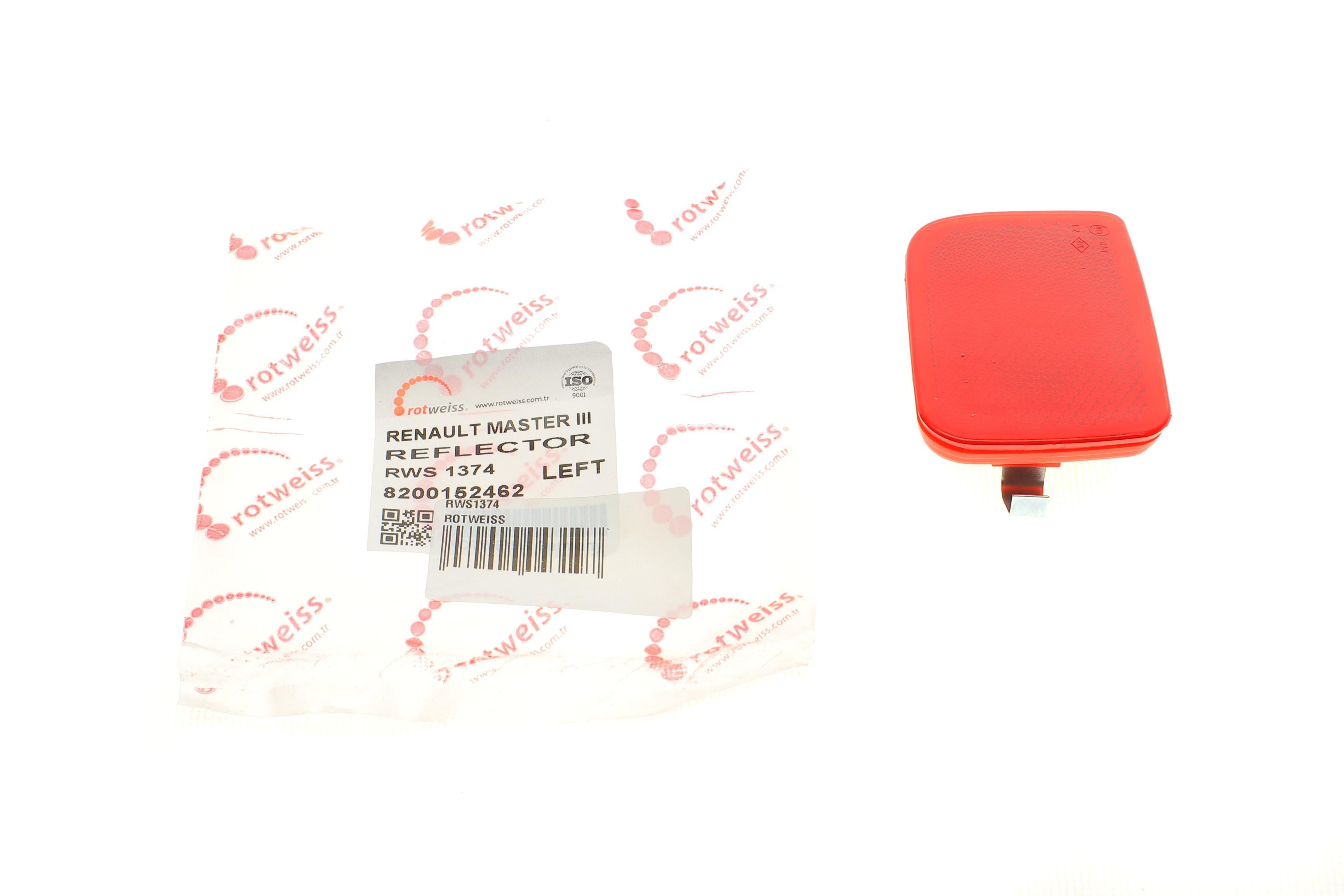 Світловідбивач бампера (заднього) Renault Master III/Opel Movano B 2.3CDTI 10- (L)