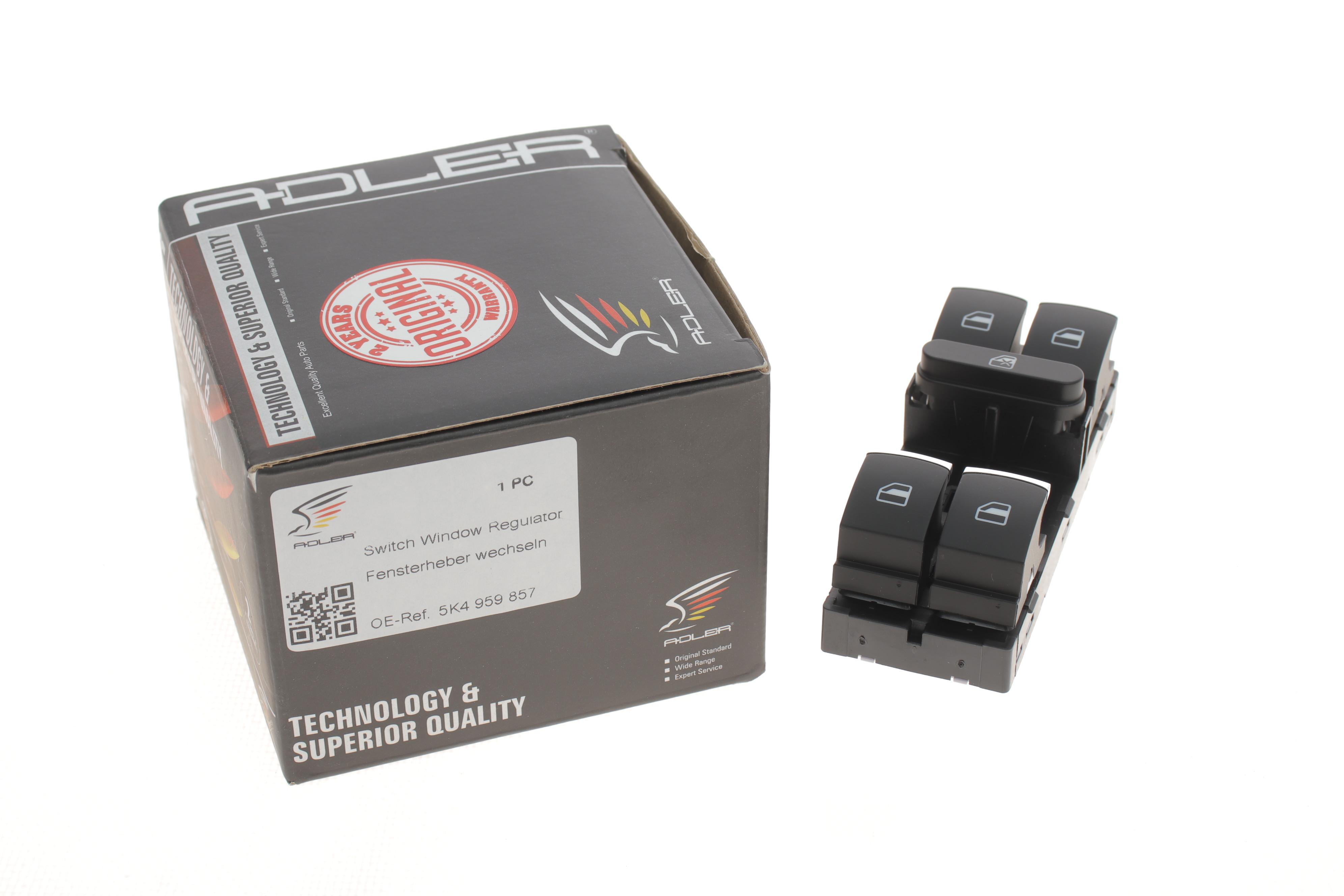 Кнопка склопідйомника (L) VW Passat/Golf/Jetta 05- (блок)