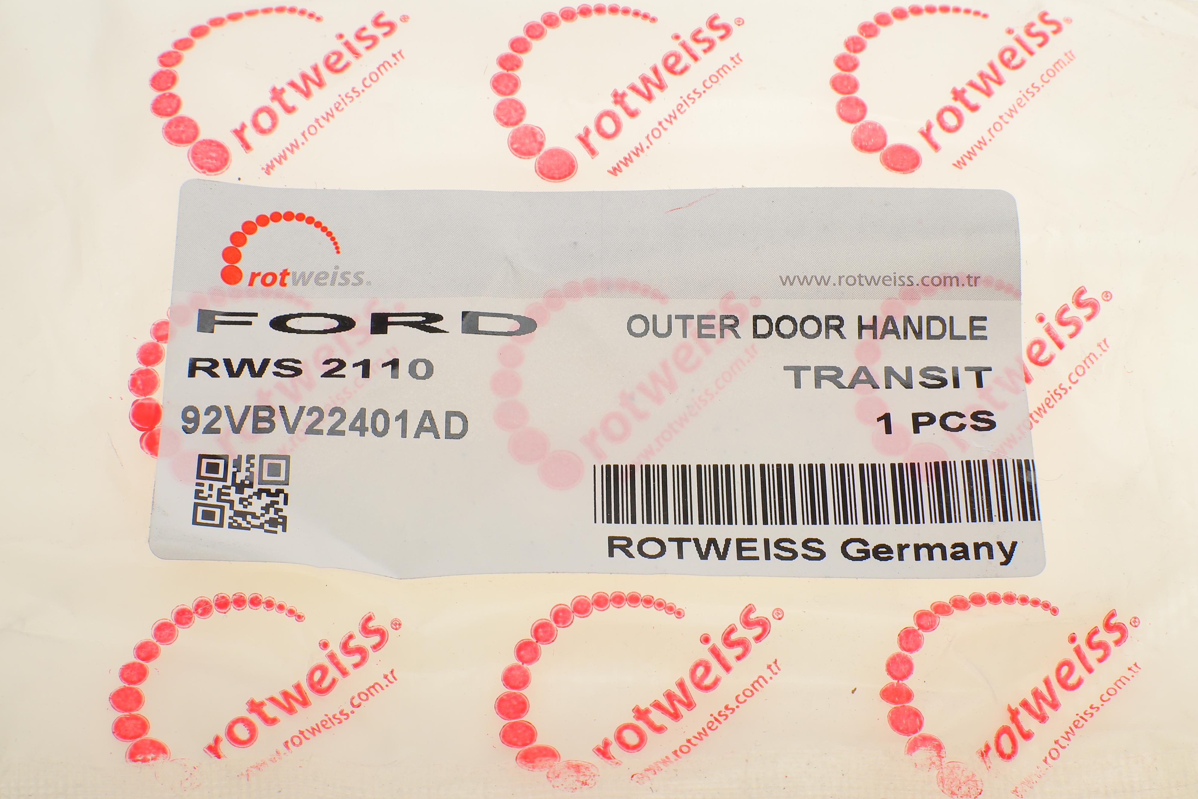 Ручка дверей (передніх/ззовні) (L) Ford Transit 86-00