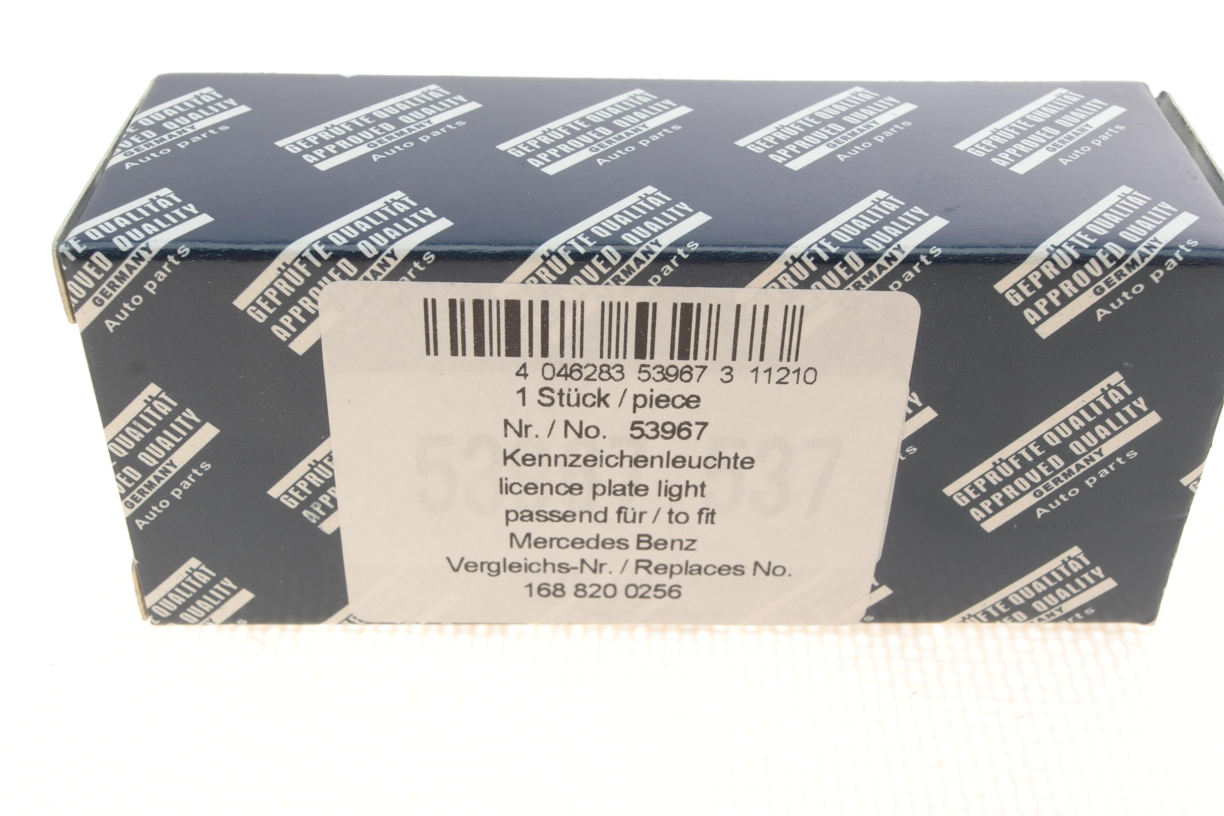 Ліхтар освітлення номерного знака MB A-class (W168) 97-